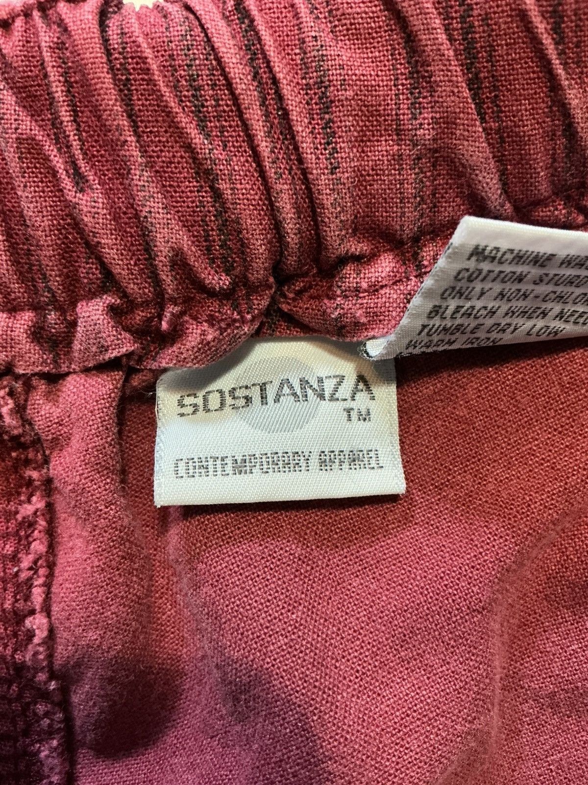 Vintage Vintage 90s Y2K Sostanza Apparel Striped Belted Shorts Size US 38 / EU 54 - 5 Thumbnail