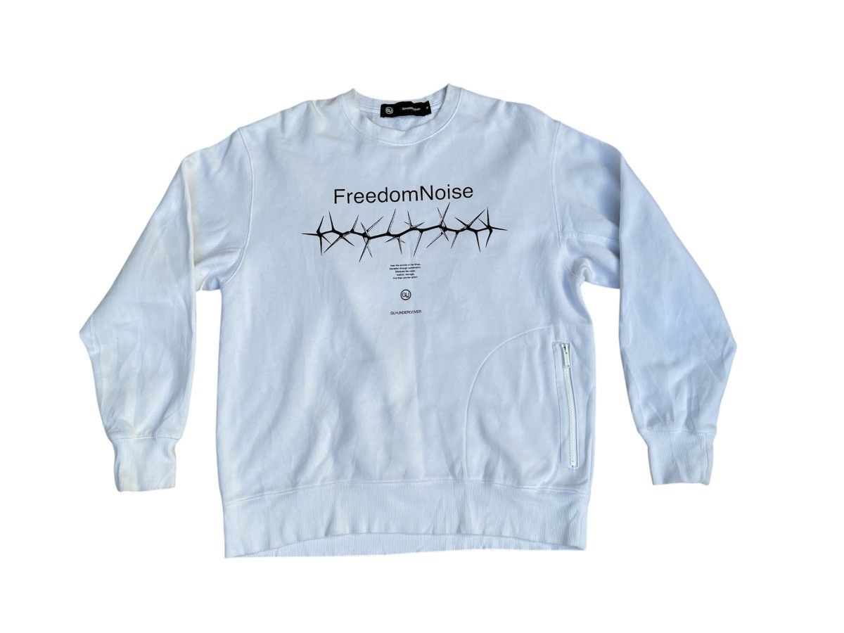 Undercover 🔥🎧"FREEDOM NOISE" GUxUNDERCOVER White Sweatshirts Size US M / EU 48-50 / 2 - 15 Thumbnail