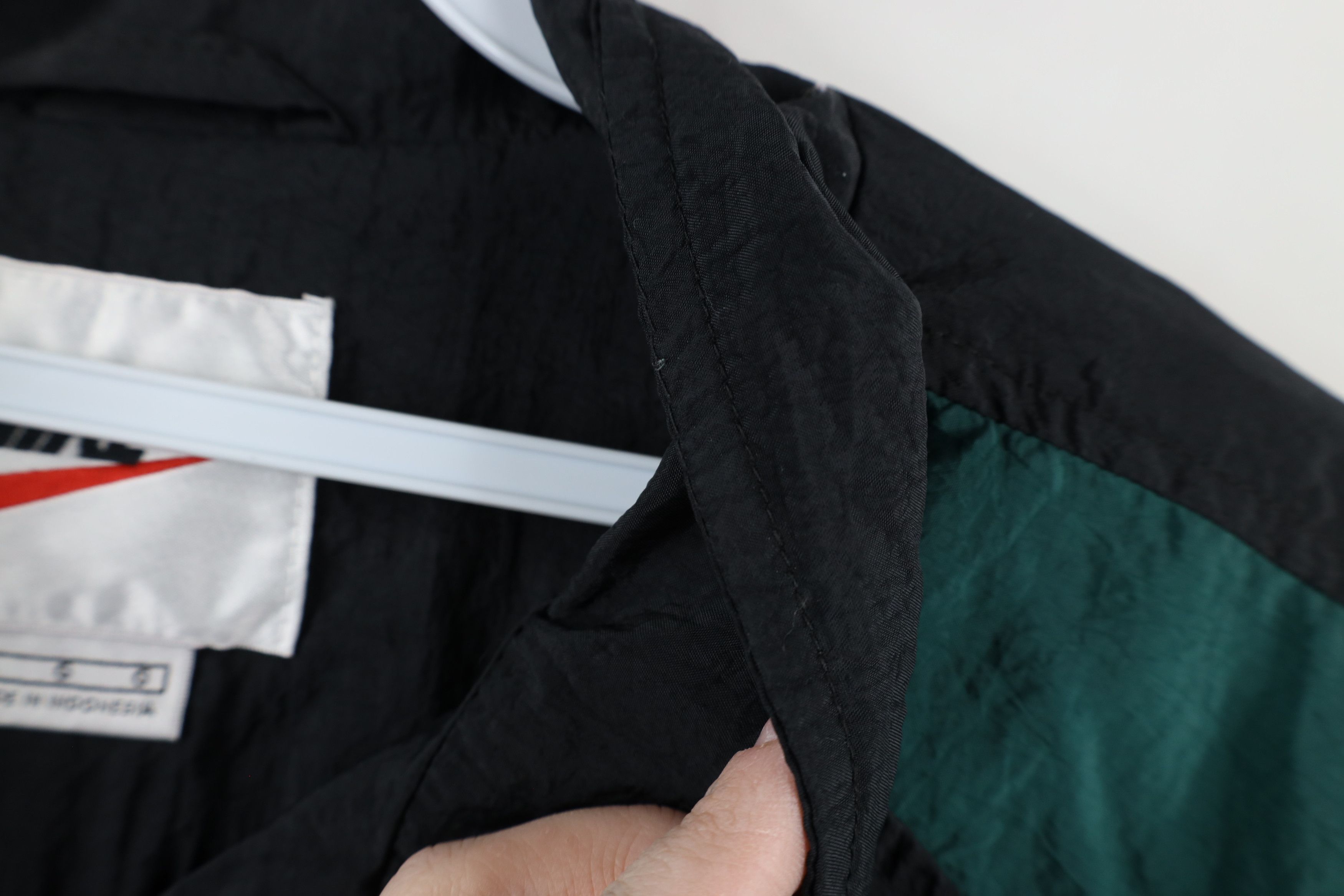 Nike × Vintage Vintage 90s Nike Scott Mini Swoosh Lined Windbreaker Jacket Size US L / EU 52-54 / 3 - 13 Thumbnail