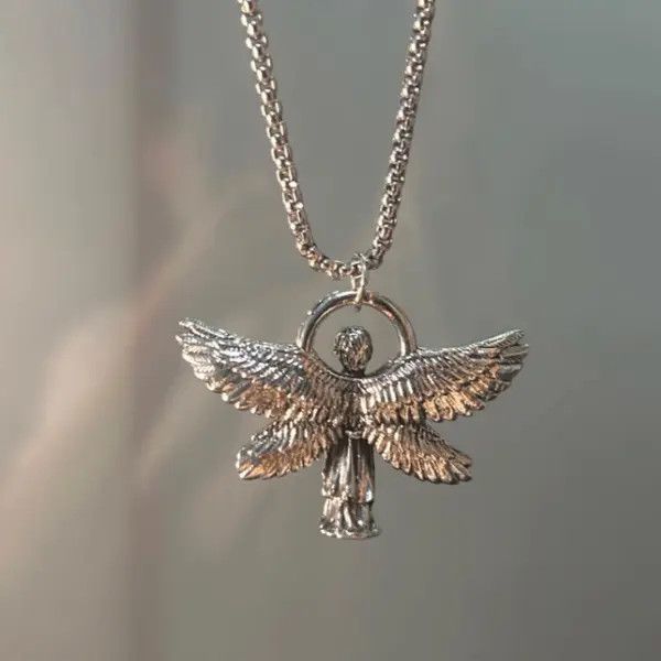 Jewelry Angel Necklace Punk Chain Size ONE SIZE - 3 Thumbnail