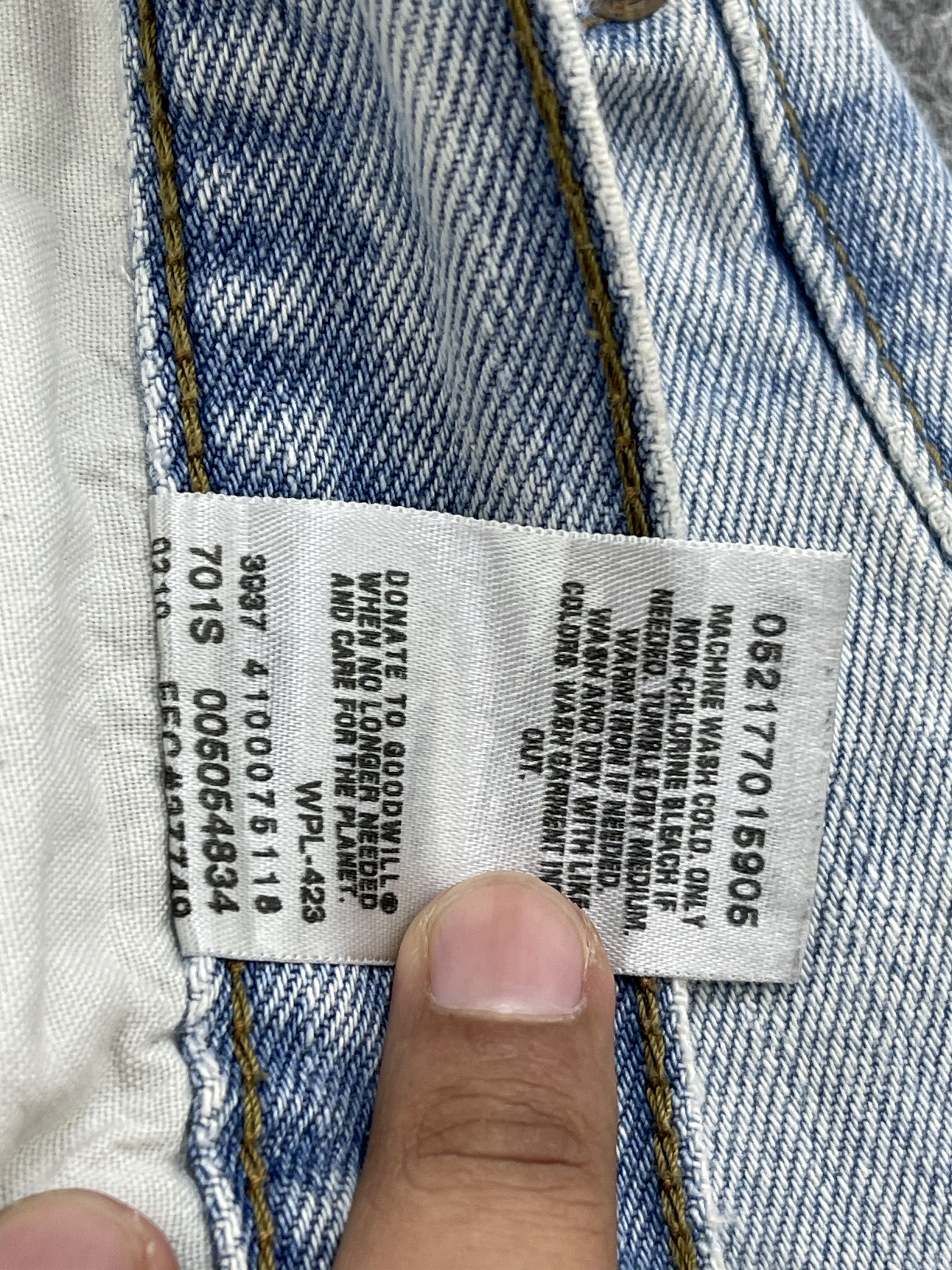 Levi's × Vintage Vintage Levis 505 Lightwash Jeans DP2490 Size US 36 / EU 52 - 8 Thumbnail
