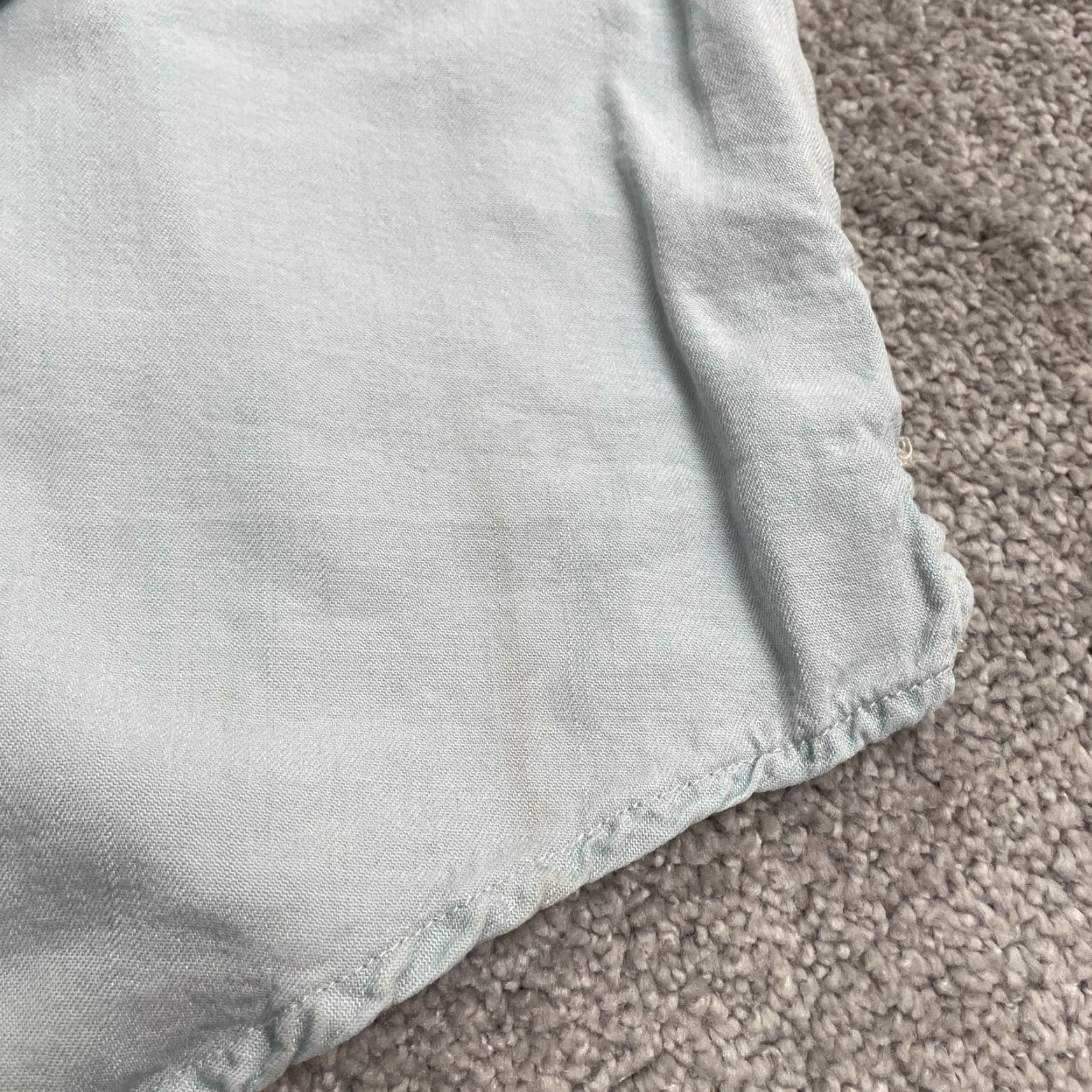 Vintage Active USA Shirt Womens Large Light Blue Long Sleeve Tencel Button Down Casual Size L / US 10 / IT 46 - 3 Thumbnail