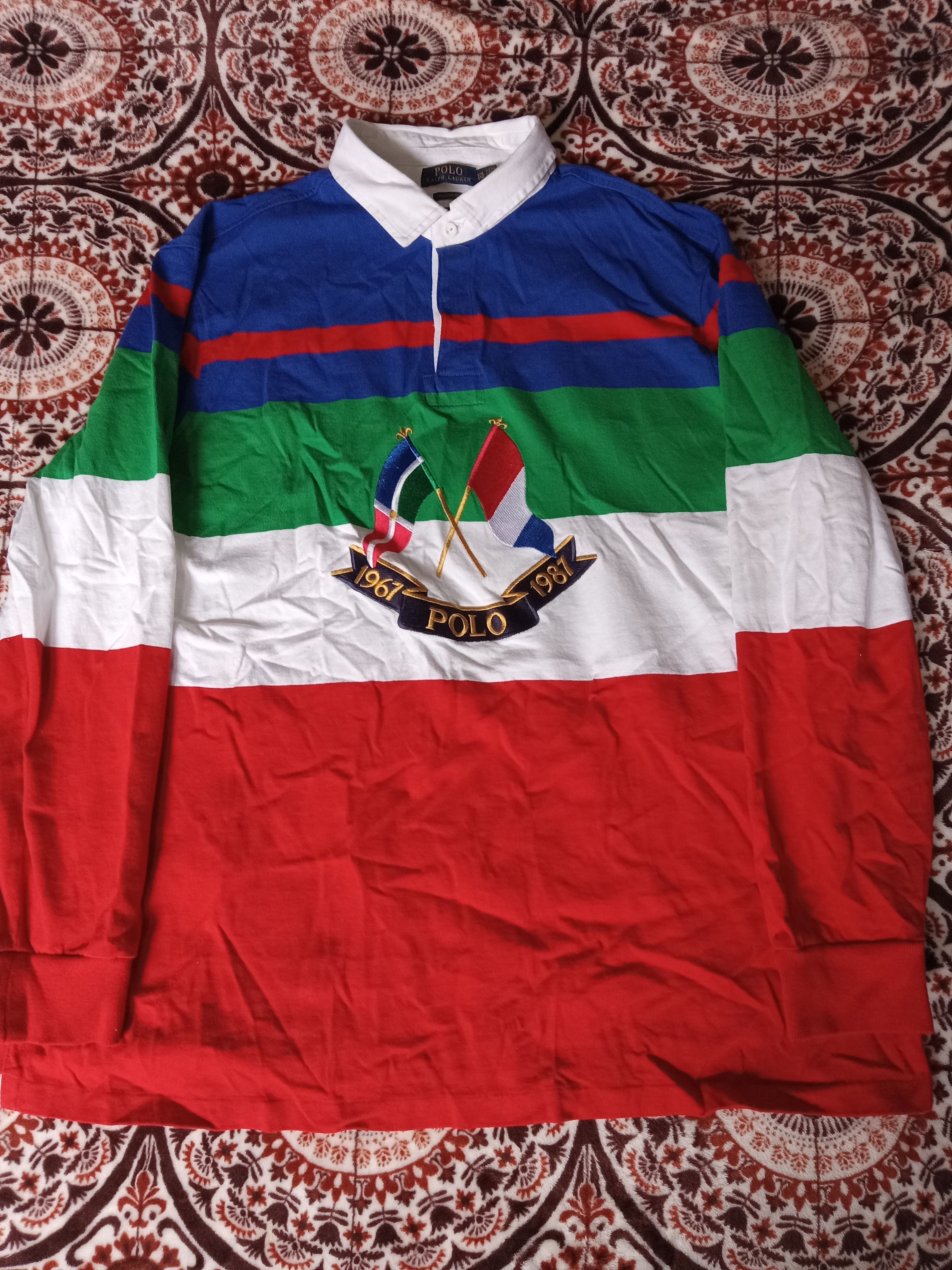 Polo Ralph Lauren Cross Flags Rugby Grailed