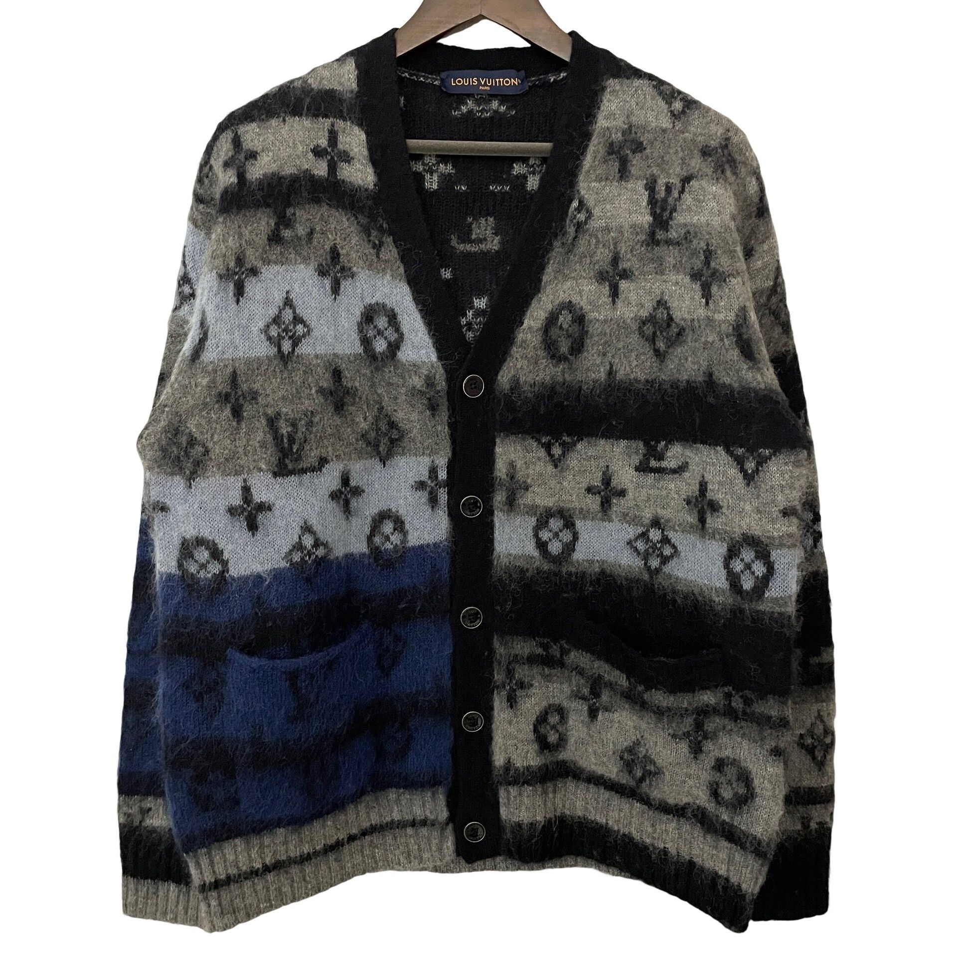 Louis Vuitton Louis Vuitton Monogram Mohair Cardigan L Size US L / EU 52-54 / 3 - 1 Thumbnail