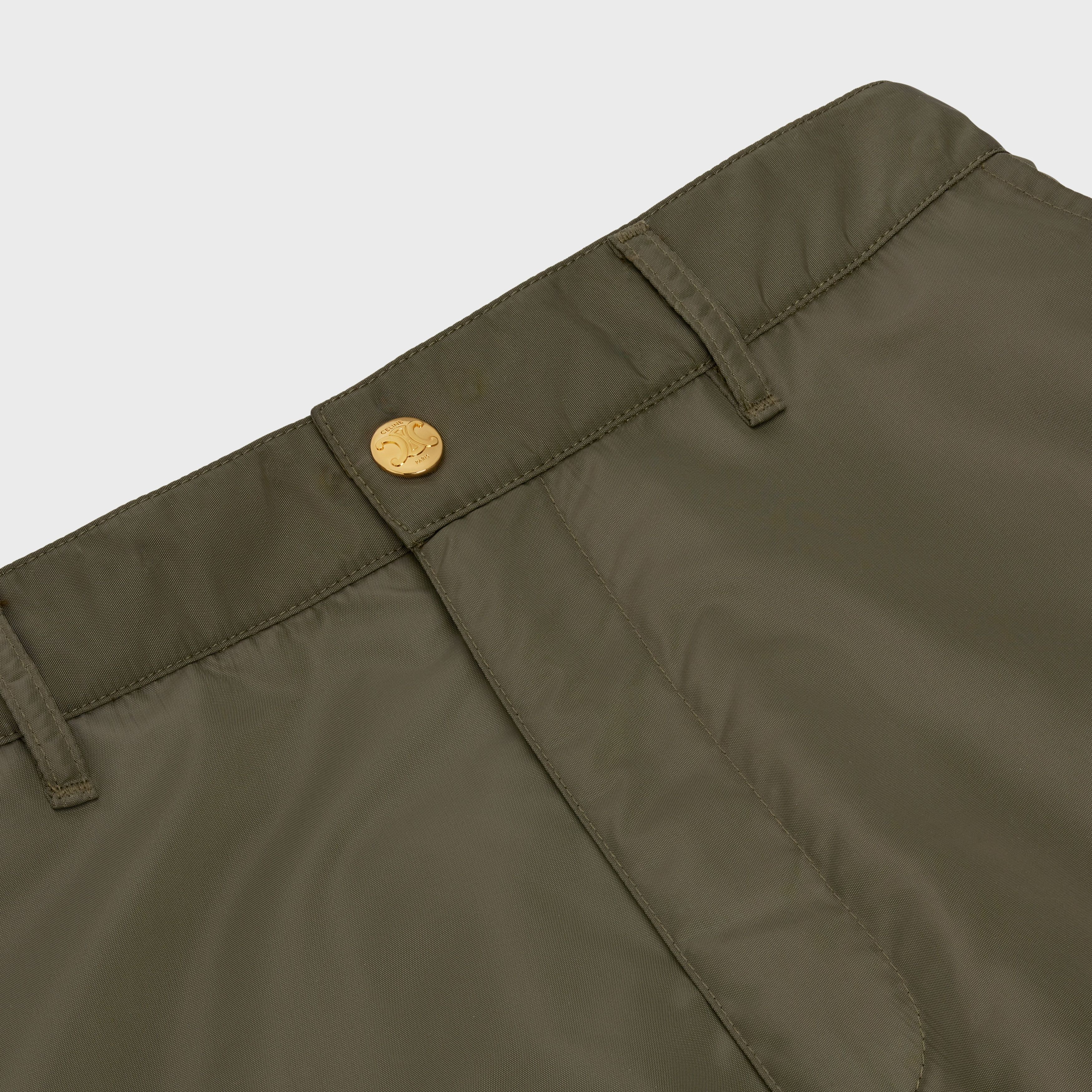 Celine o1w1db11124 Lightweight Nylon Cargo Pant in Green Size 28" / US 6 / IT 42 - 3 Thumbnail