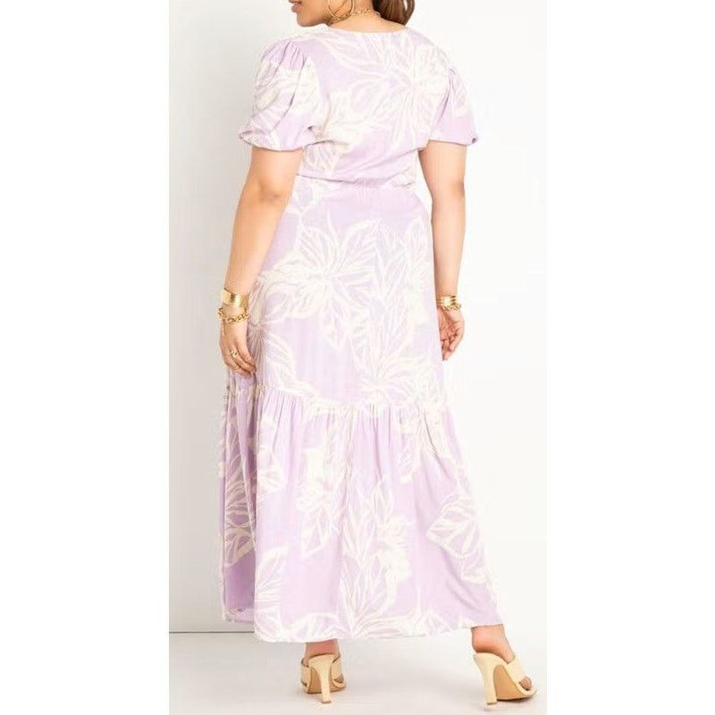 Other US Size 14W | ELOQUII Button Front Flounce Hem Maxi Dress Size XL / US 12-14 / IT 48-50 - 2 Thumbnail