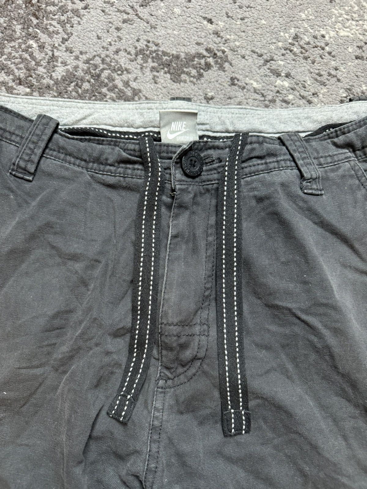 Nike × Vintage Vintage Y2K Nike Swoosh Military Baggy Cargo Shorts Drill Size US 34 / EU 50 - 5 Thumbnail