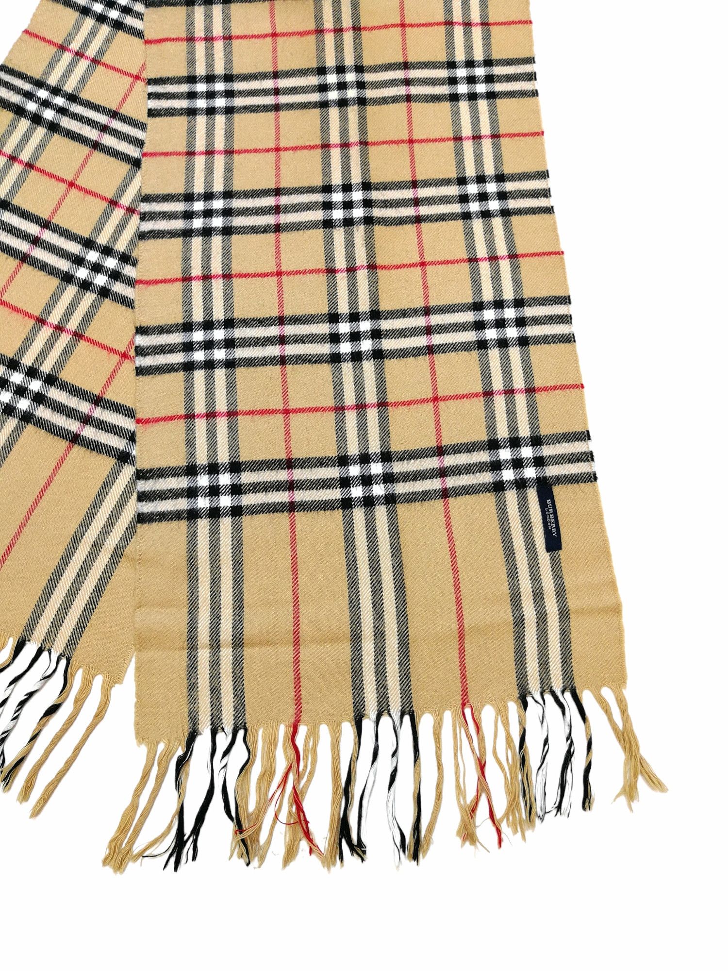Burberry × Vintage Vintage Burberry London Nova Check Scarf 162 cm x 33 cm Size ONE SIZE - 7 Thumbnail