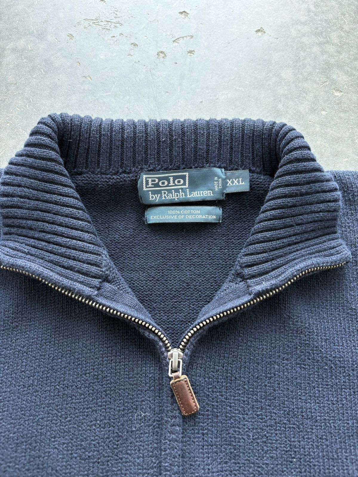 Polo Ralph Lauren Vintage Y2K Polo Ralph Lauren Quarter Zip Knit Sweater Size US XXL / EU 58 / 5 - 4 Thumbnail