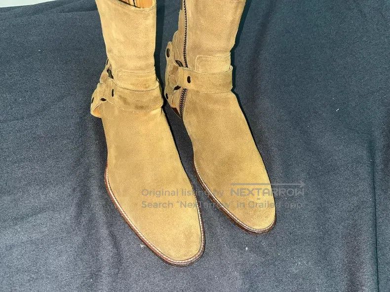 Saint Laurent Paris Saint Laurent Paris Suede Chelsea Boots with Buckle Size US 7 / EU 40 - 5 Thumbnail