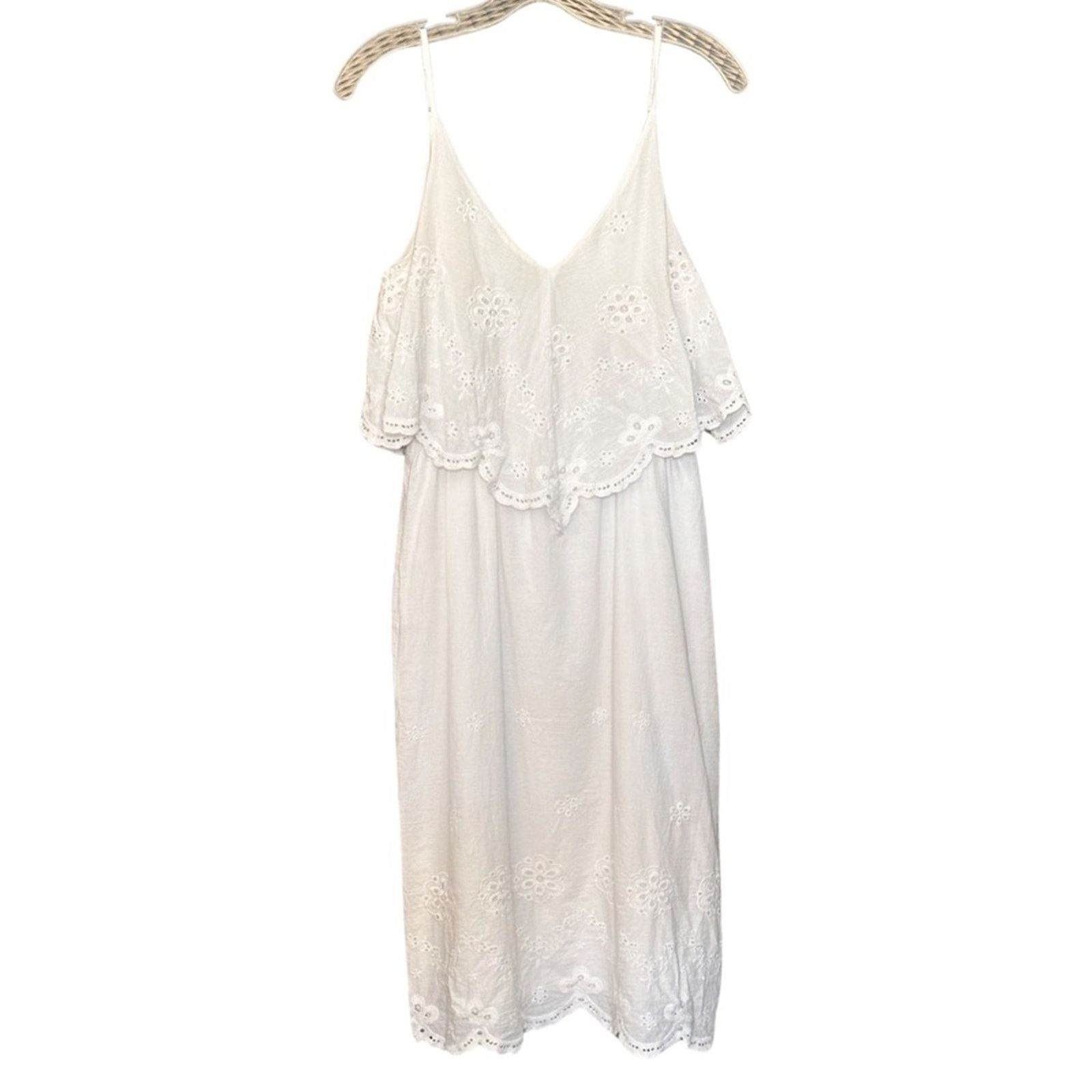 Other New WAYF White Handkerchief Overlay Dress Size S / US 4 / IT 40 - 3 Thumbnail