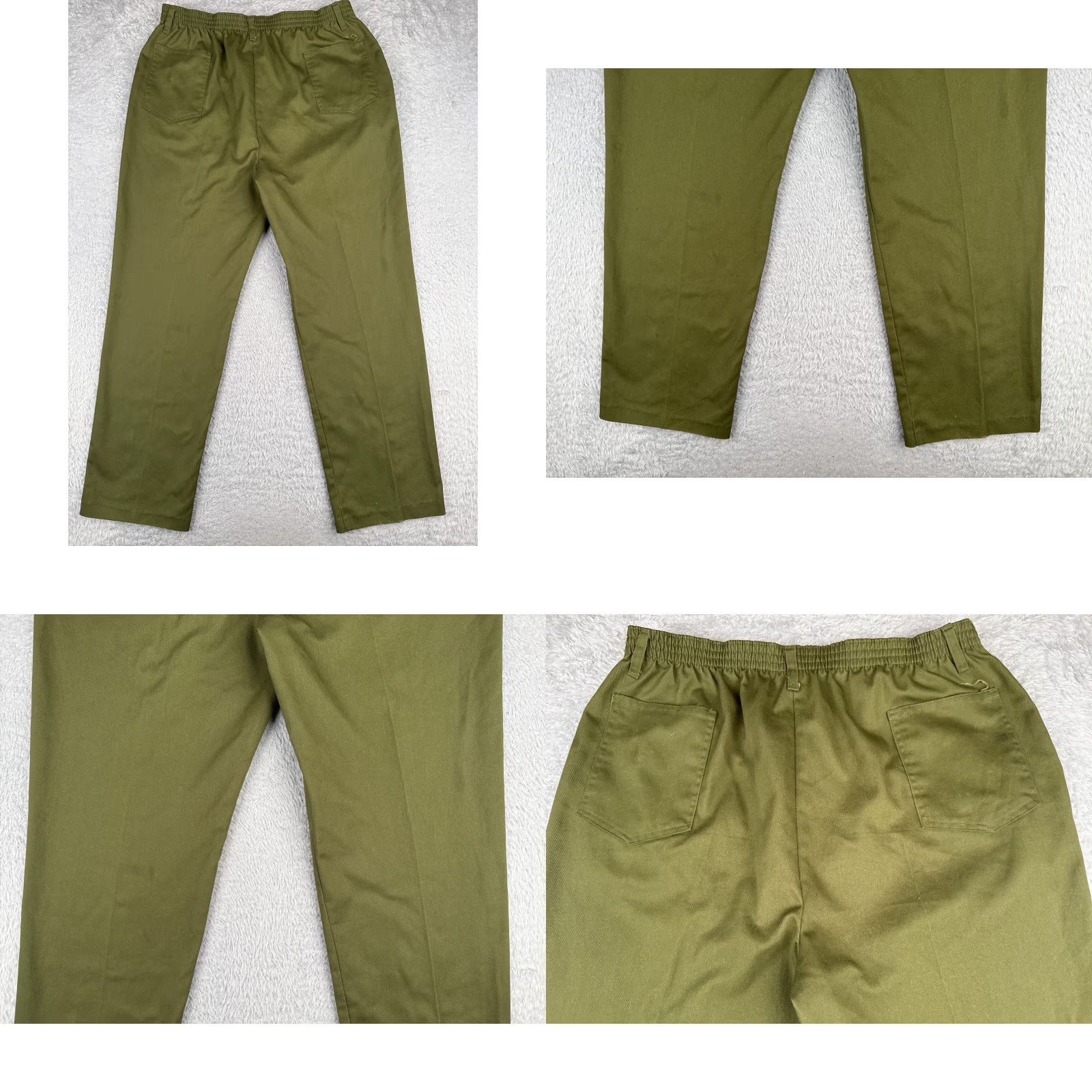 Vintage VINTAGE Boy Scouts Pants 33x29 Green Cotton Blend Twill Elastic Waist Men Adults Size US 33 - 9 Thumbnail