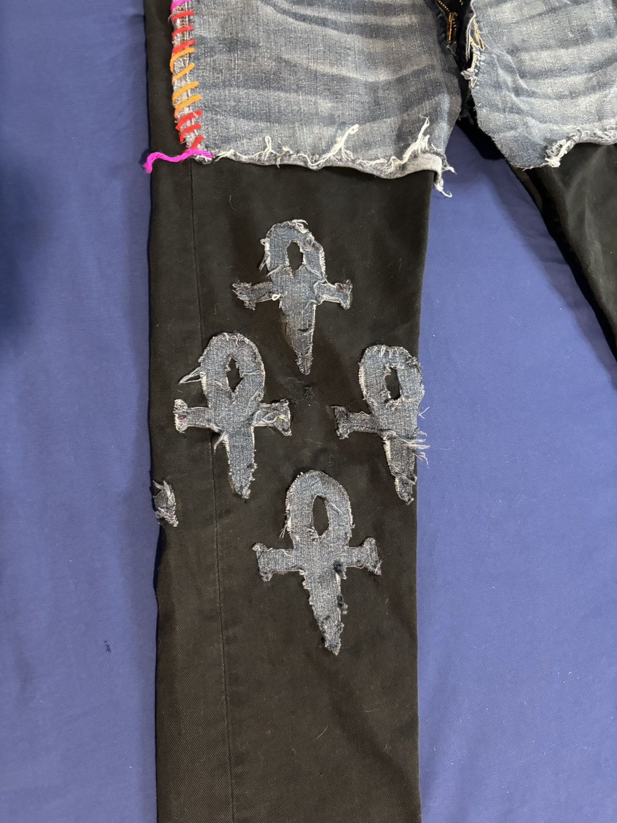 Other 2-tone Ankh Patch Custom Jeans Size US 32 / EU 48 - 3 Thumbnail