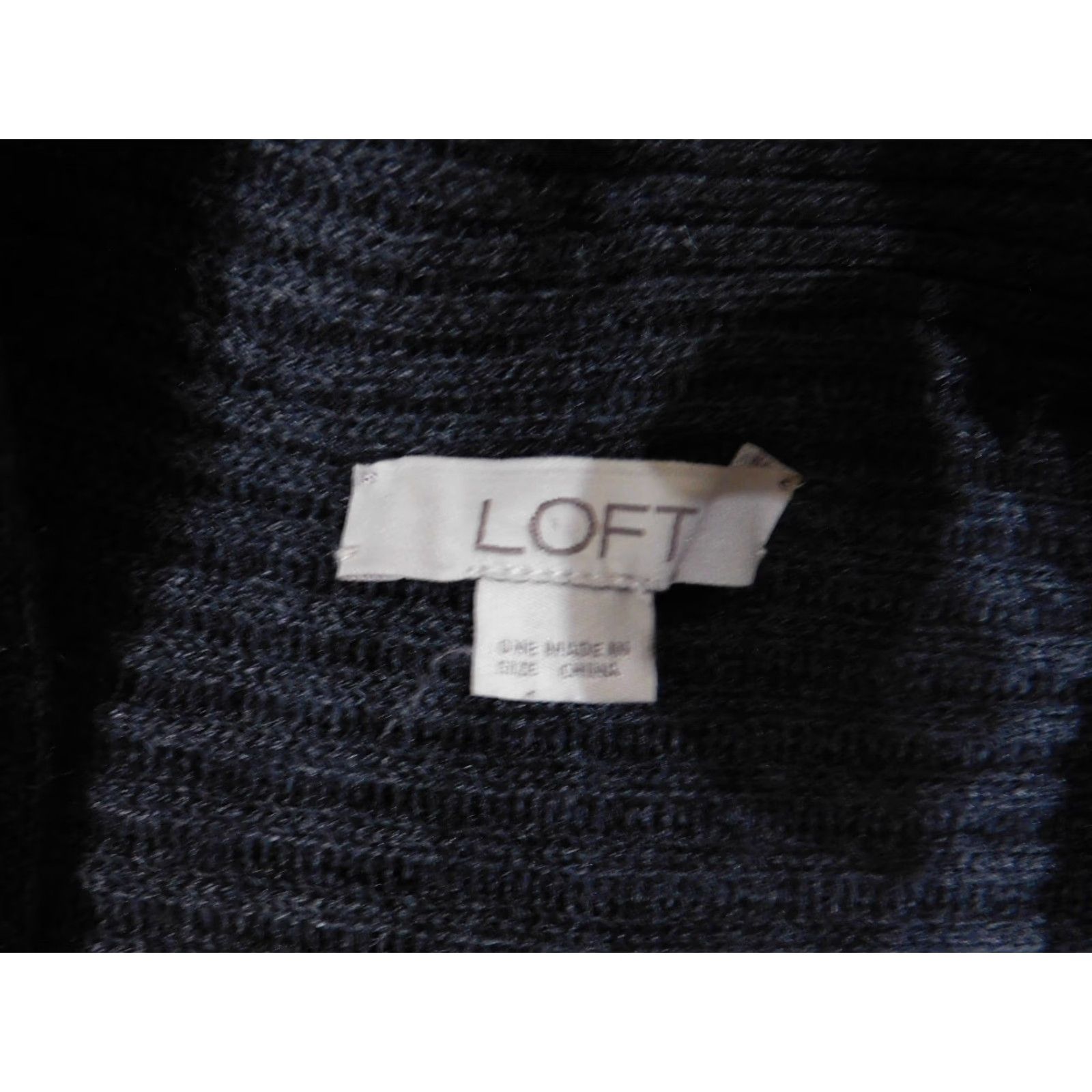 Loft LOFT Cape Sweater One Size Womens Gray Sleeveless Knit Cover Pullover Crew Neck Loose Knit Shawl Modern Design Casual Womens Size ONE SIZE - 5 Thumbnail