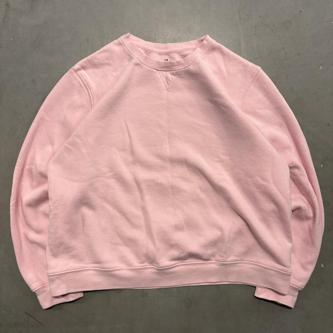 Vintage Crazy Vintage Y2K/2000s Blank Pink Crewneck Sweatshirt! Size US L / EU 52-54 / 3 - 1 Thumbnail