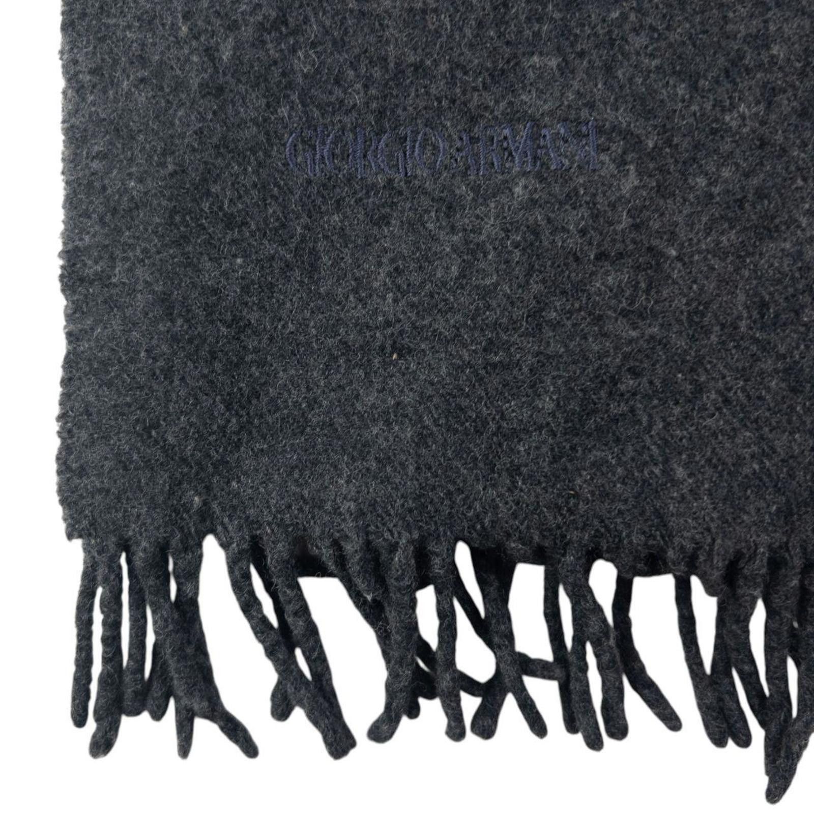 Giorgio Armani Vintage 80s Giorgio Armani Wool Tassel Scarf Size ONE SIZE - 5 Thumbnail