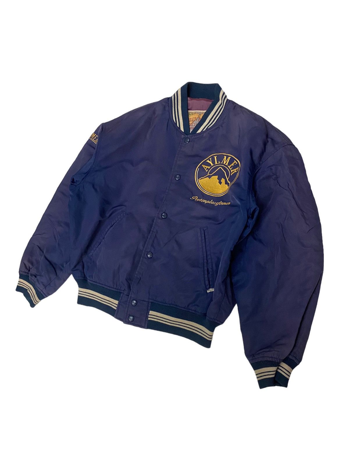 PPFM × Vintage Vintage Peyton Place For Men PPFM Faded Bomber Jacket Size US M / EU 48-50 / 2 - 2 Thumbnail