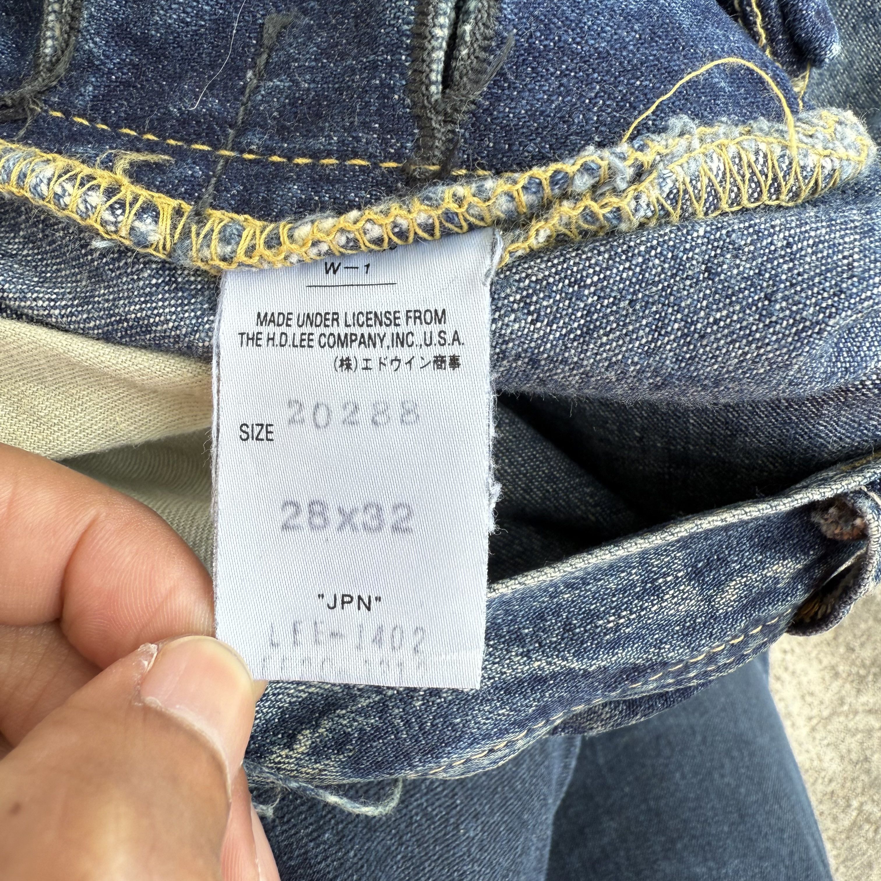 Japanese Brand Vintage union made button fly faded ripped jeans denim pan Size US 30 / EU 46 - 9 Thumbnail