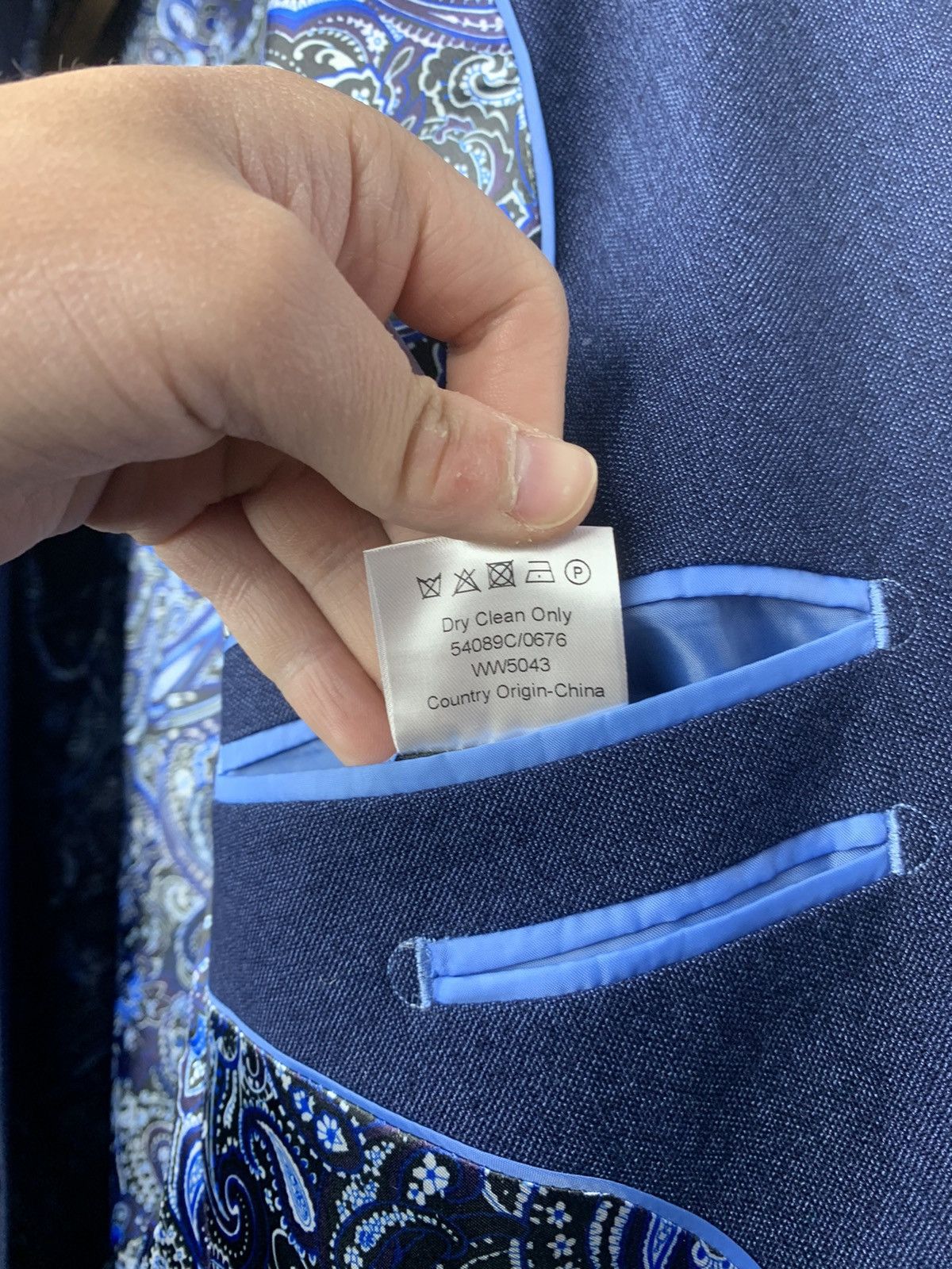 Designer Designer Fellini Tailored Slaters Suit Set Blazer + Trousers Size 40L - 24 Thumbnail