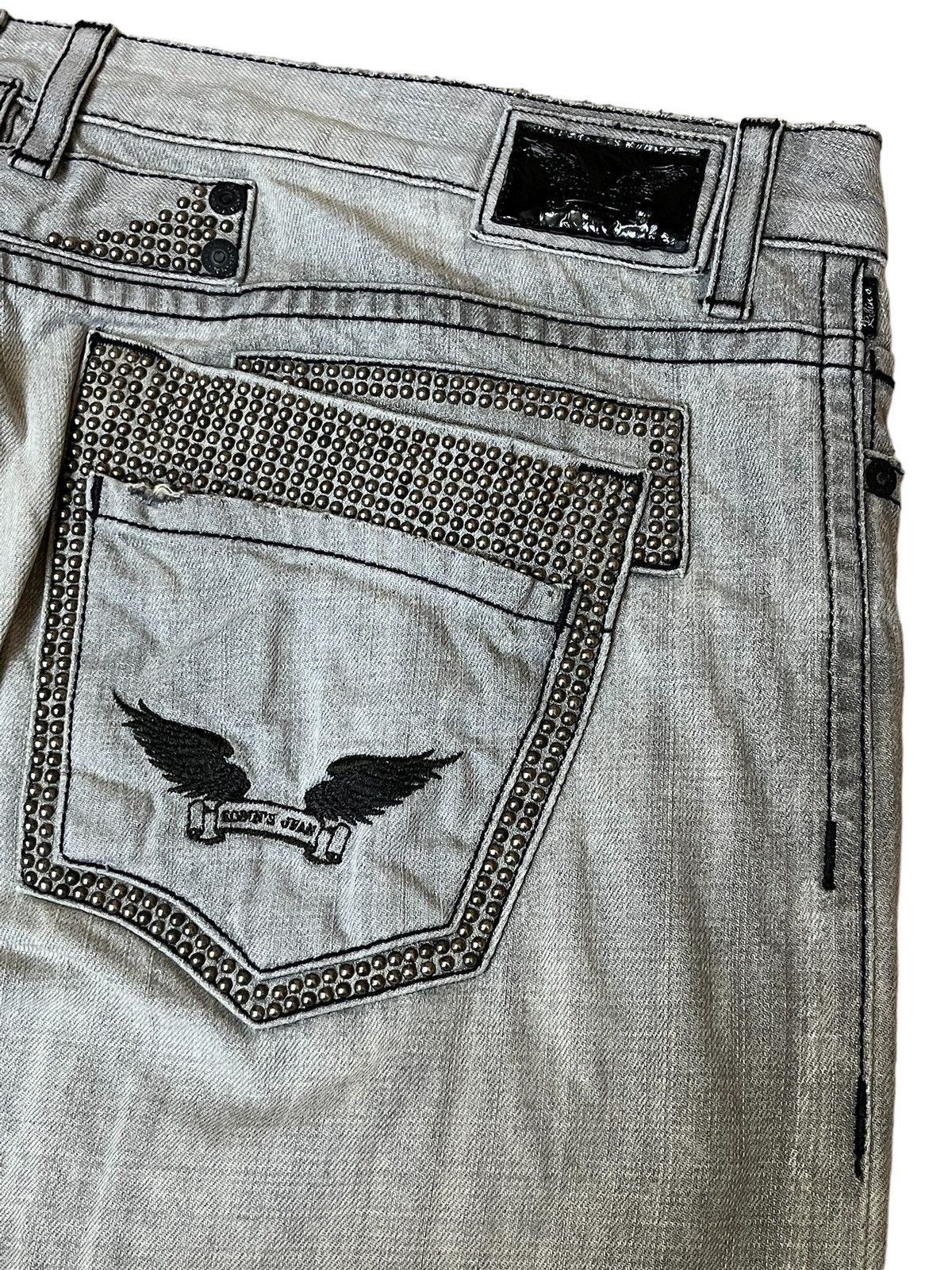 Robins Jeans SICK🔥VINTAGE ROBIN’S JEAN GREY LOWRISE STRAIGHT CUT JEANS Size US 44 / EU 60 - 9 Thumbnail