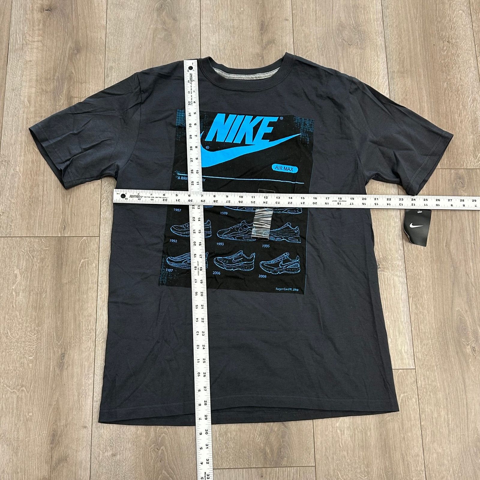 Nike New Nike A Brief History of Air Max Gray Tee T Shirt Large Size US L / EU 52-54 / 3 - 4 Thumbnail