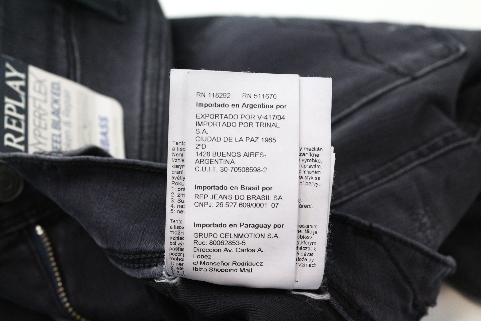 Replay ANBASS W28/L32 Slim Grey Blue Stretch Jeans 74058 Size US 28 / EU 44 - 10 Thumbnail