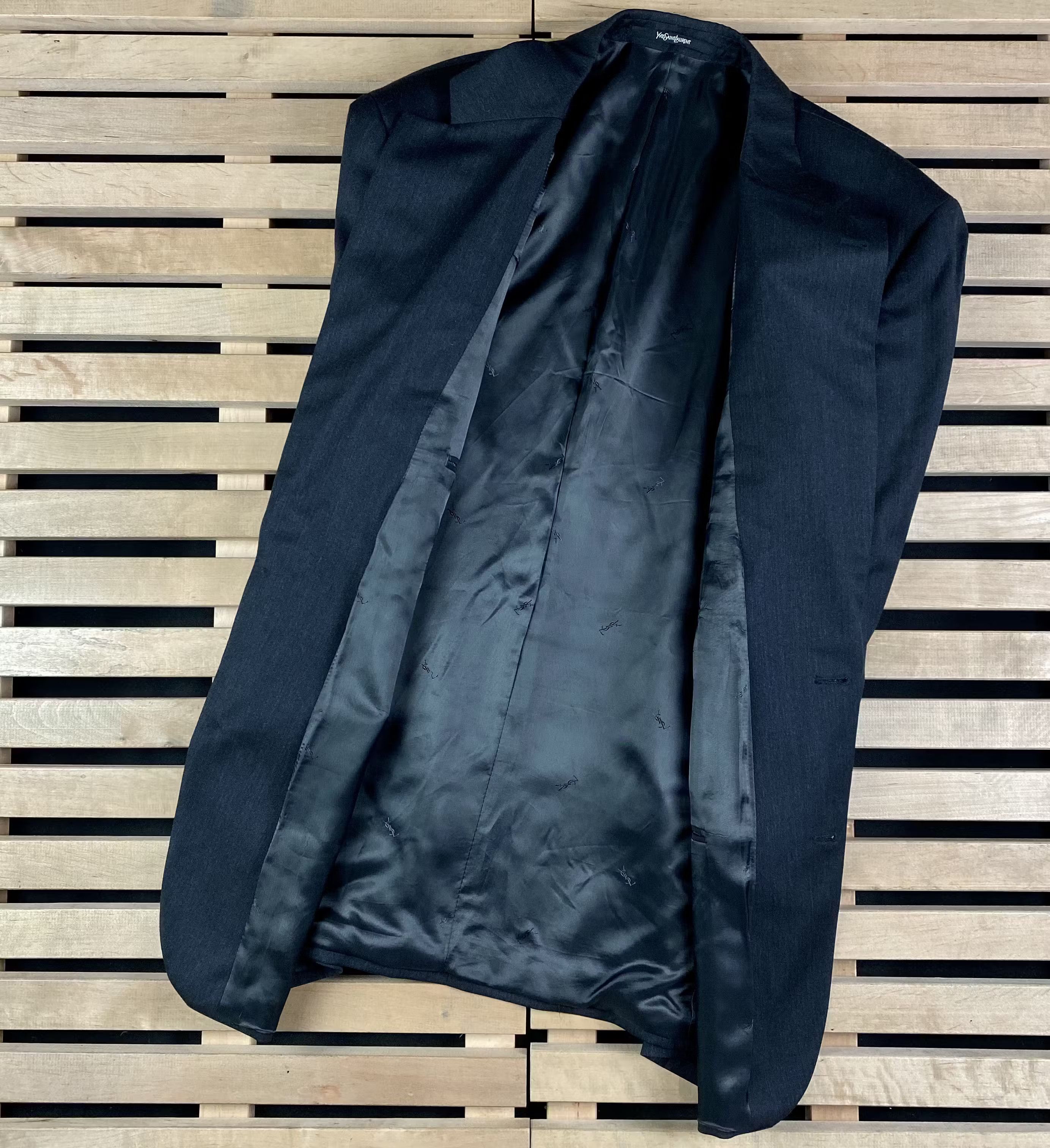 Yves Saint Laurent Mens Blazer Jacket Yves Saint Laurent Size 27 Size 50R - 4 Thumbnail