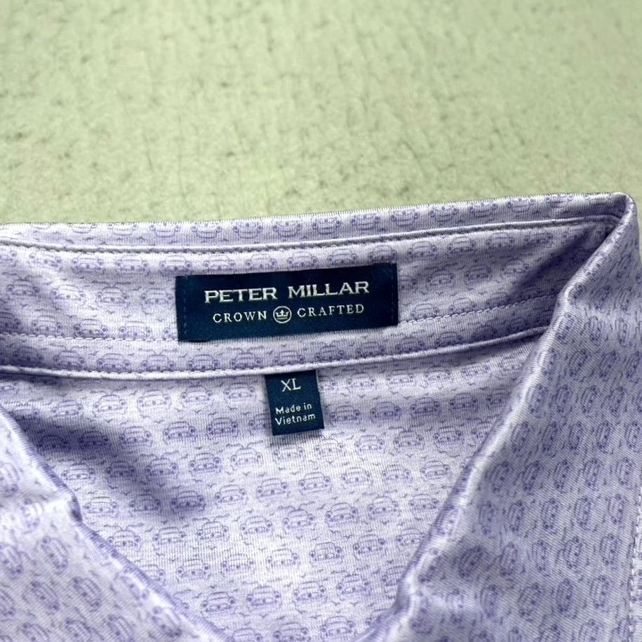 Peter Millar Peter Millar Polo Shirt Mens XL Purple Golf NWT Lightweight Breathable Logo Embroidered Short Sleeve Polo USA 90s? Size US XL / EU 56 / 4 - 7 Thumbnail