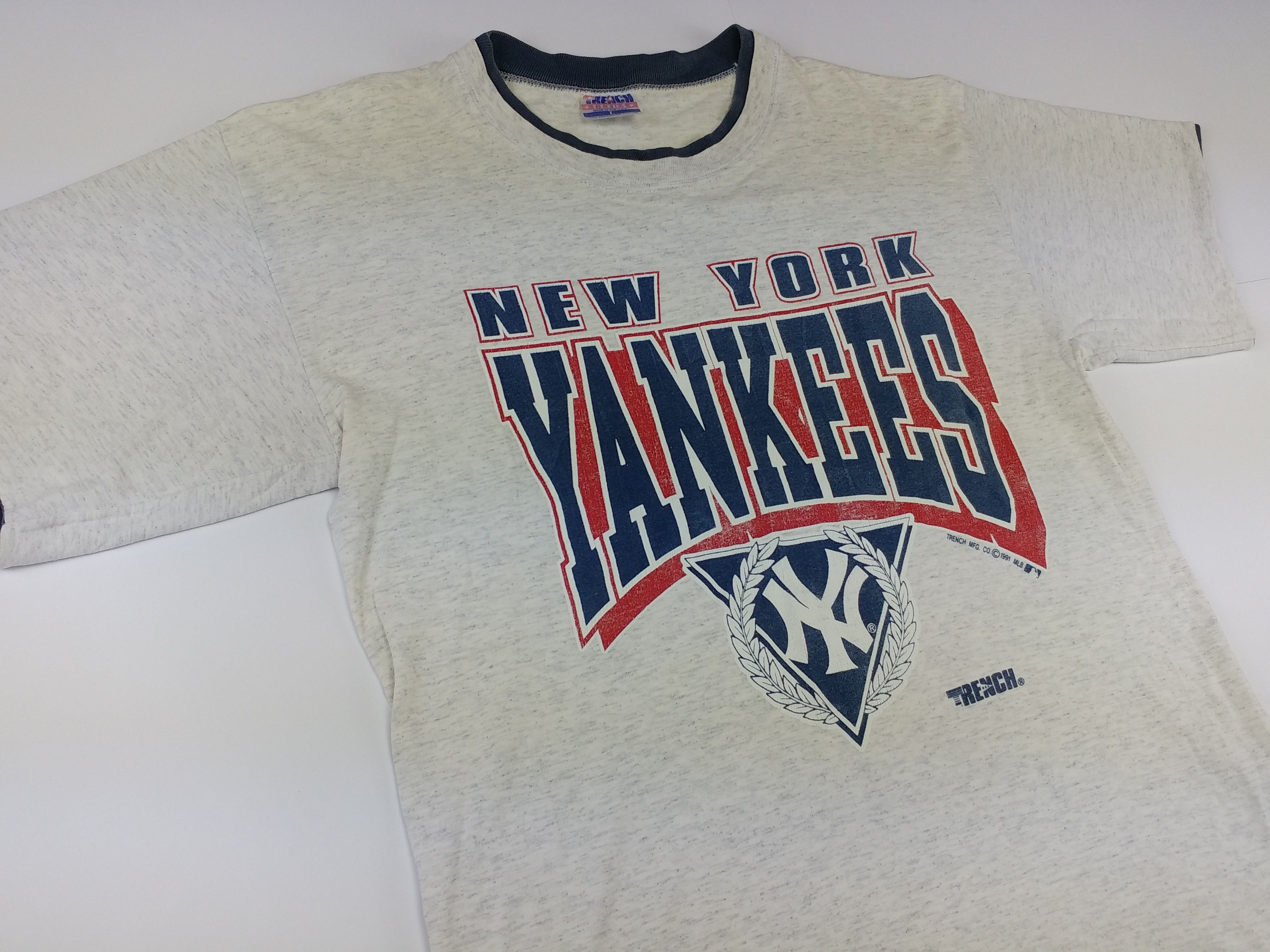 MLB New York Yankees jersey, 1991 vintage baseball L