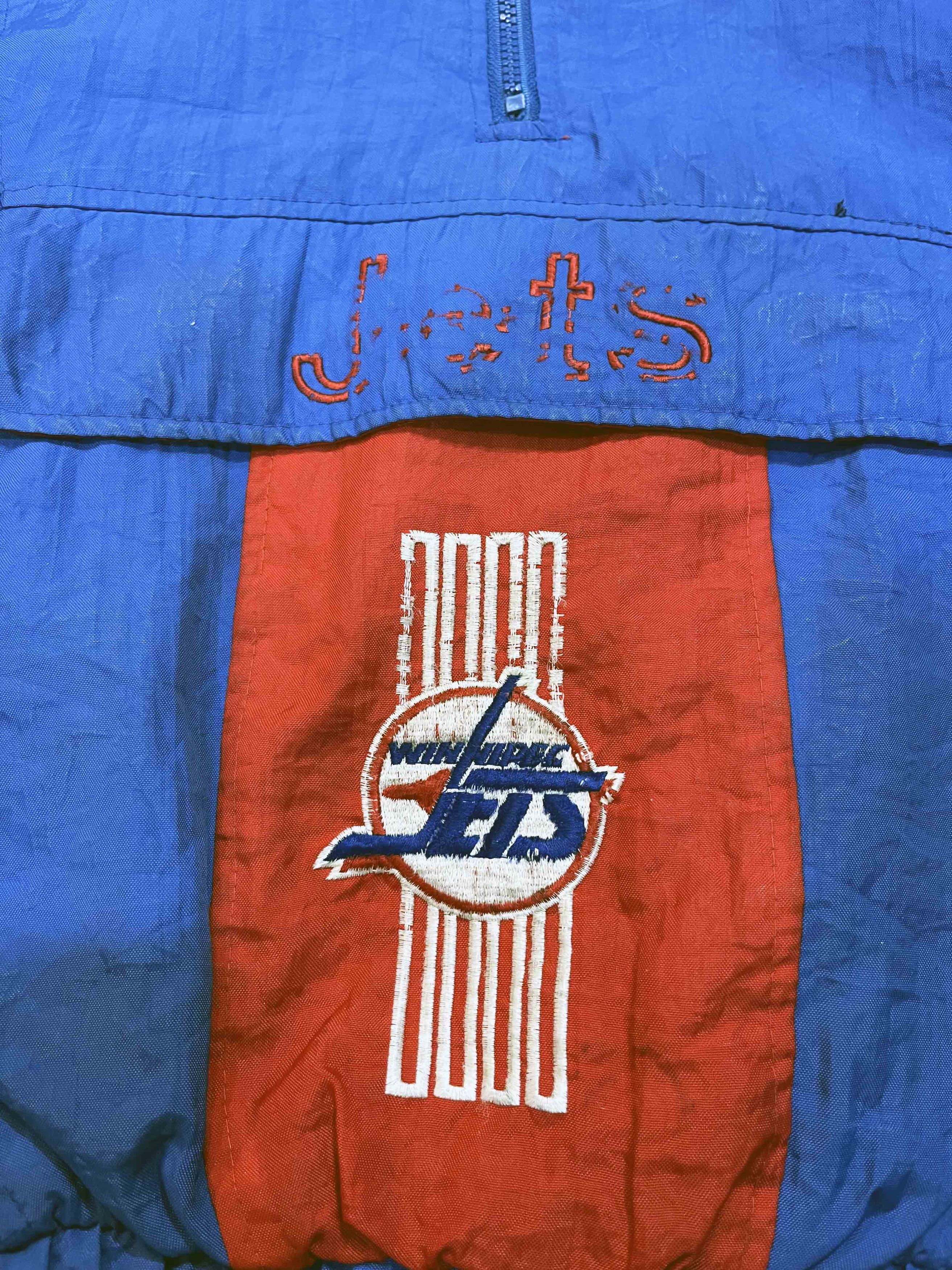 NHL × Starter × Vintage Vintage Starter NHL Winnipeg Jets Hoodie Puffer Jacket Size US S / EU 44-46 / 1 - 2 Thumbnail