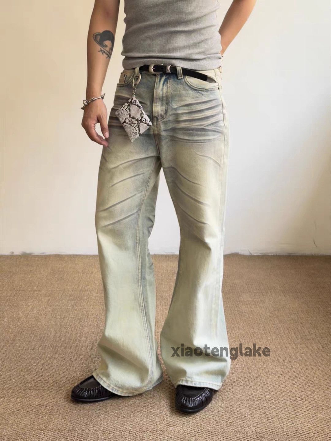 Jean Zx junyawatanabe Prada style distressed flared rusty jeans Size US 30 / EU 46 - 4 Thumbnail