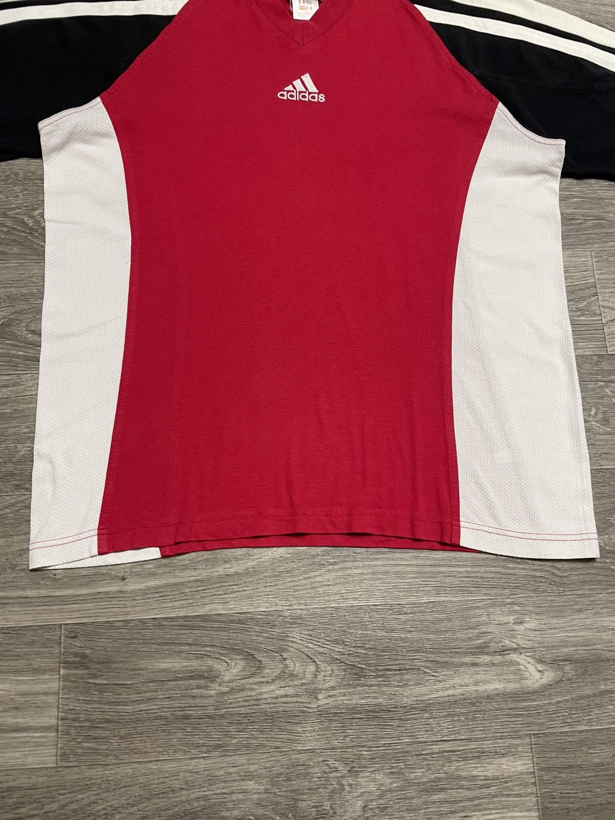 Adidas Vintage 90s Adidas Retro Style T-Shirt Size US XL / EU 56 / 4 - 3 Thumbnail