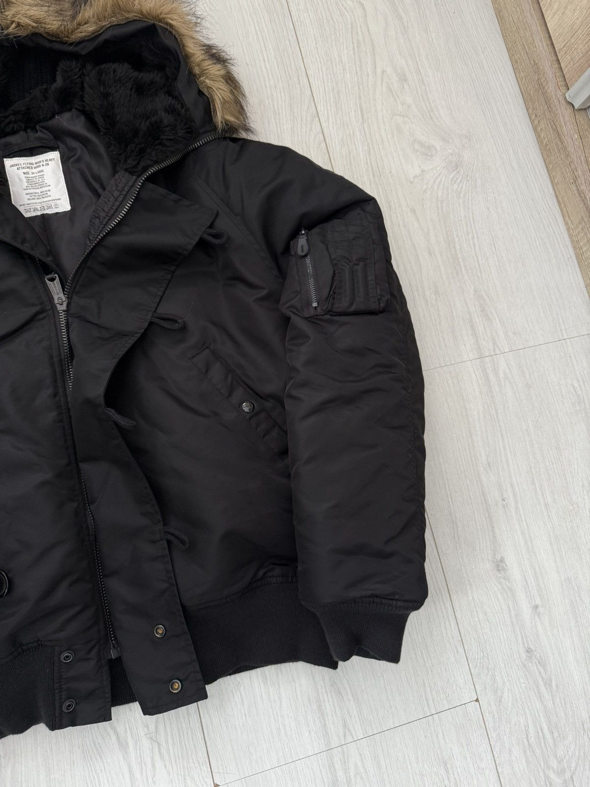 MIL-TEC Military N-2B Flight Bomber Jacket Mil-Tec Aviation Pilot Size US XXL / EU 58 / 5 - 4 Thumbnail