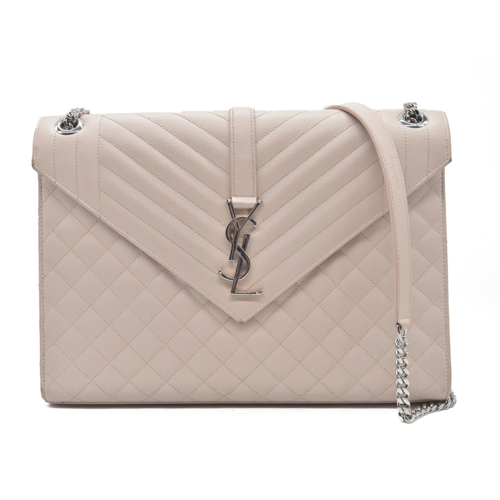 Saint Laurent Grain De Poudre Textured Mixed Matelasse Large