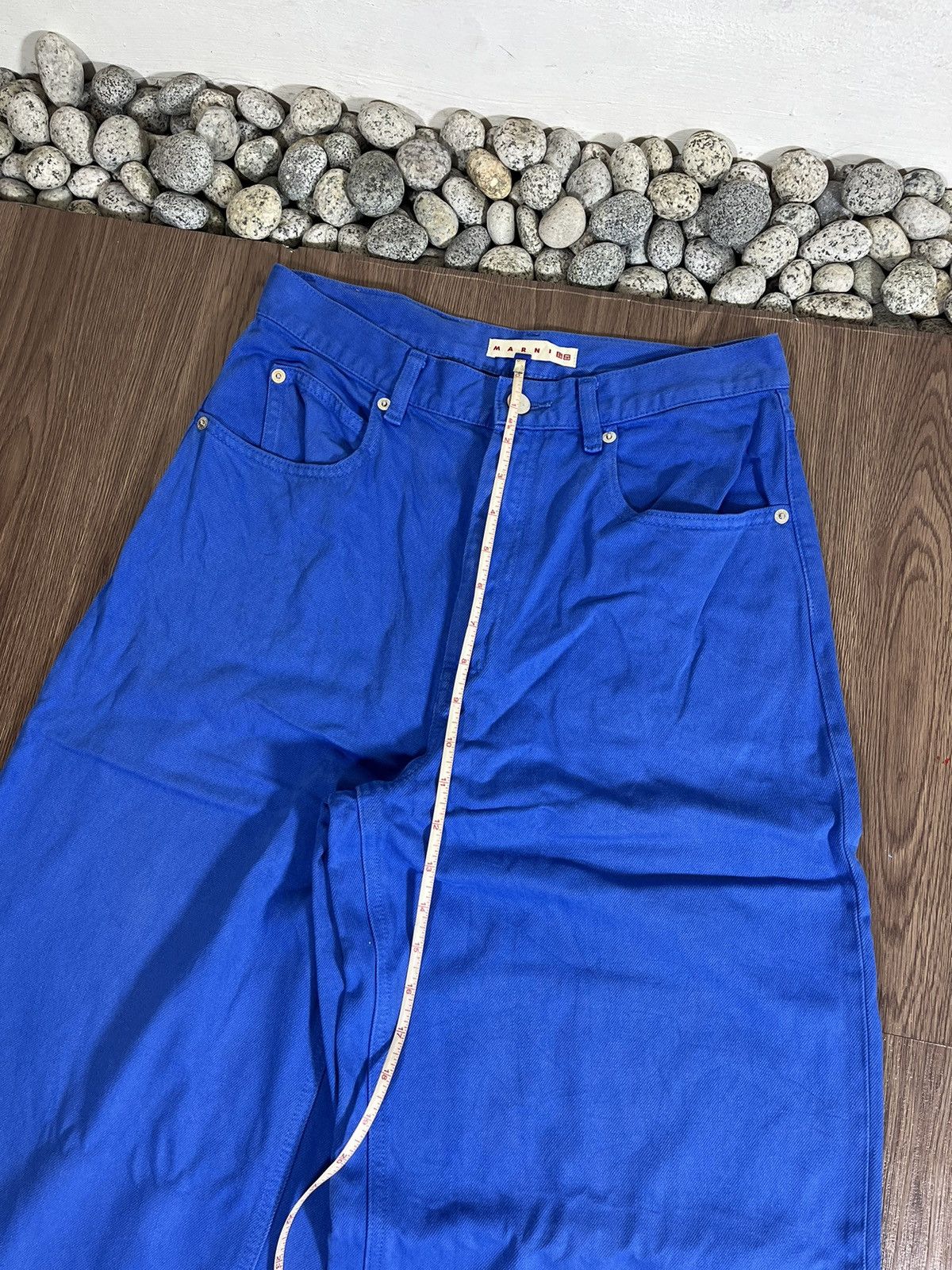 Marni × Uniqlo Uniqlo x Marni Highwaist Electric Blue Baggy Jeans Size US 29 - 12 Thumbnail