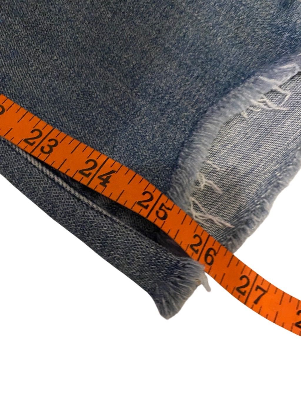Levi's Levis 721 High Rise Skinny Jeans Fringe Cuff Western Boho Size 27" / US 4 / IT 40 - 10 Thumbnail