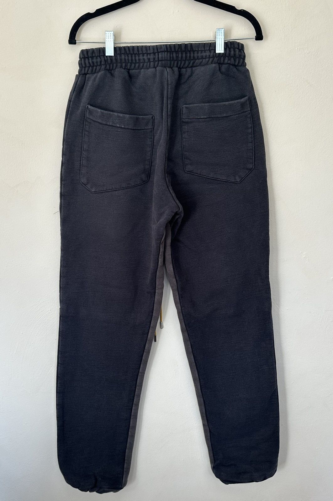 Rhude Black and Gray Cargo Sweatpants