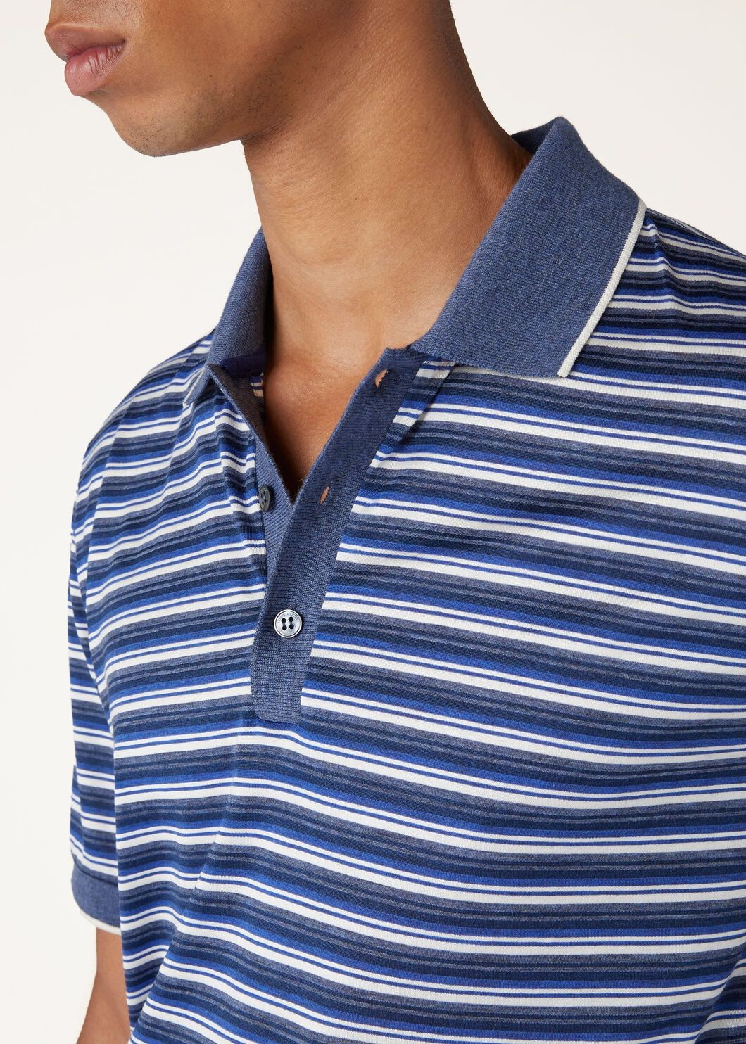 Loro Piana o1w1db10125 FAN8046 Oyashio Polo Shirt in Multicolor Size US XL / EU 56 / 4 - 5 Thumbnail