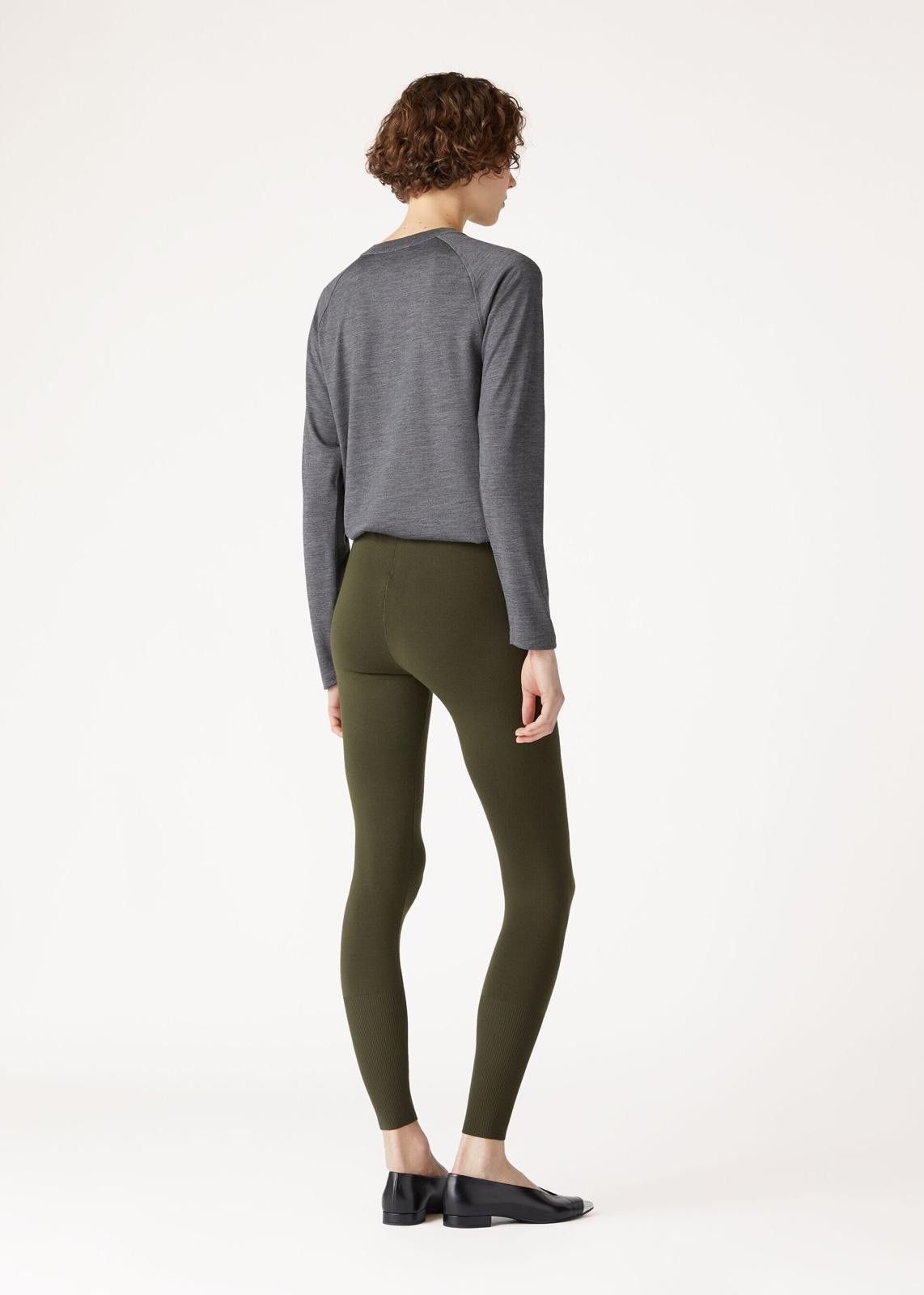 Loro Piana o1srvl11e0125 FAN3819 Dream Wool Leggings in Green Size 27" / US 4 / IT 40 - 3 Thumbnail
