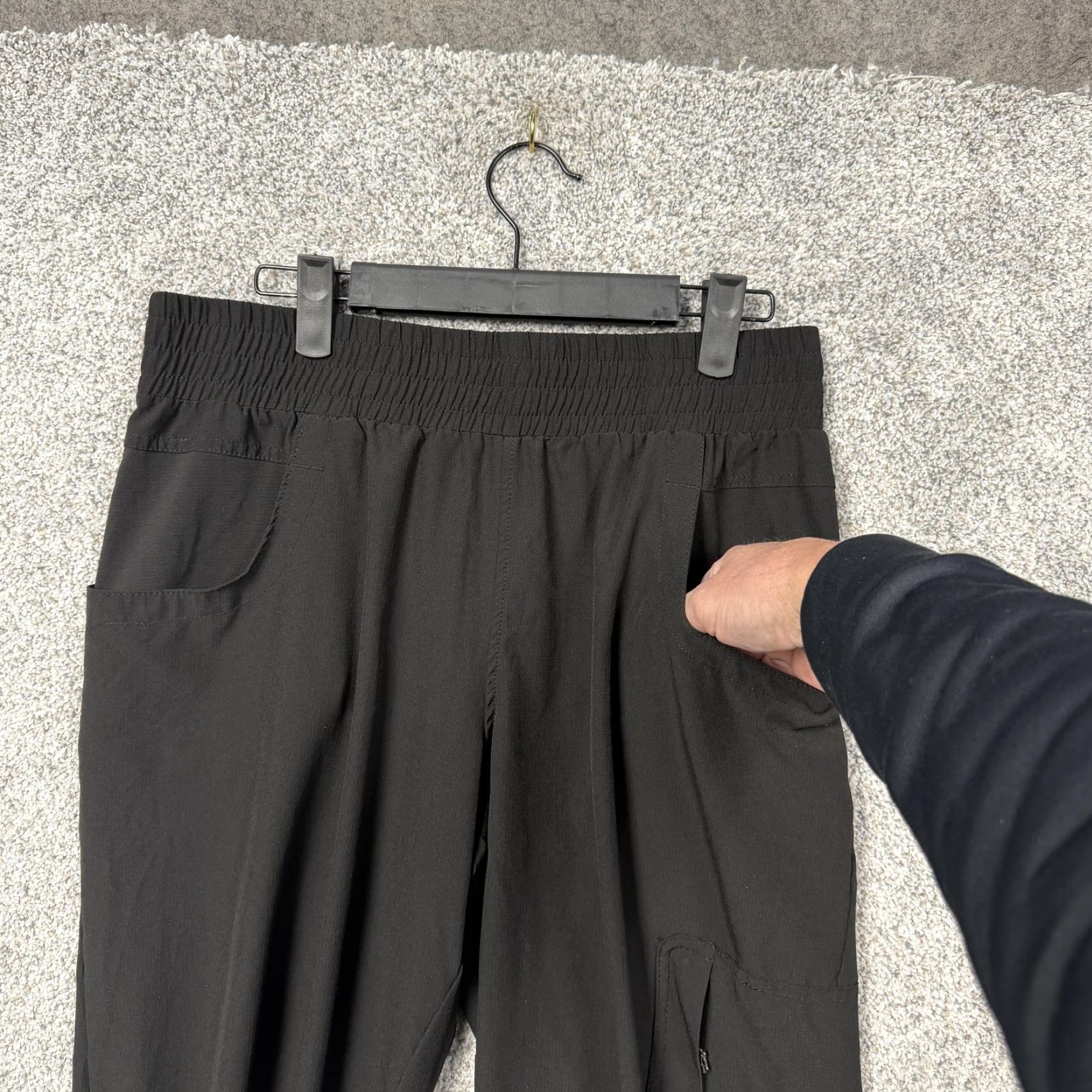 Avalanche Avalanche Mens Pants Jogger, Black, M, Lightweight Stretch, Zip Pocket, Hiking, Outdoor, Casual, Tapered Size US 31 - 3 Thumbnail
