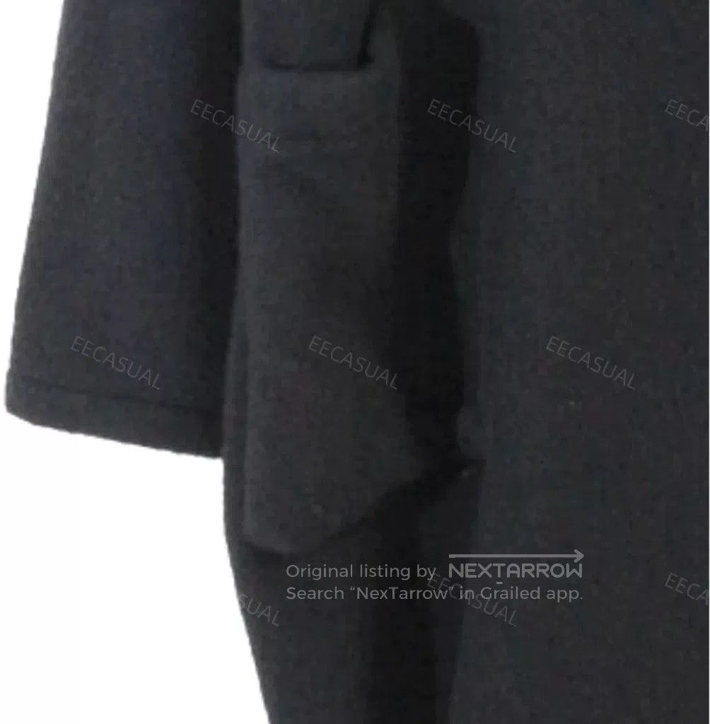 Y's Yohji Yamamoto Black Wool Hoodie Coat. Size XS / US 0-2 / IT 36-38 - 7 Thumbnail