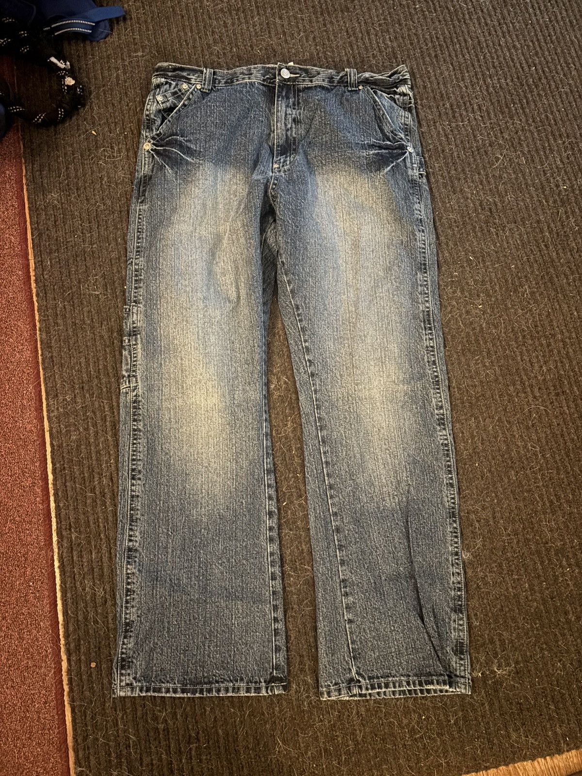 Other Y2k Baggy Wire Denim Jeans Size US 40 / EU 56 - 1 Thumbnail