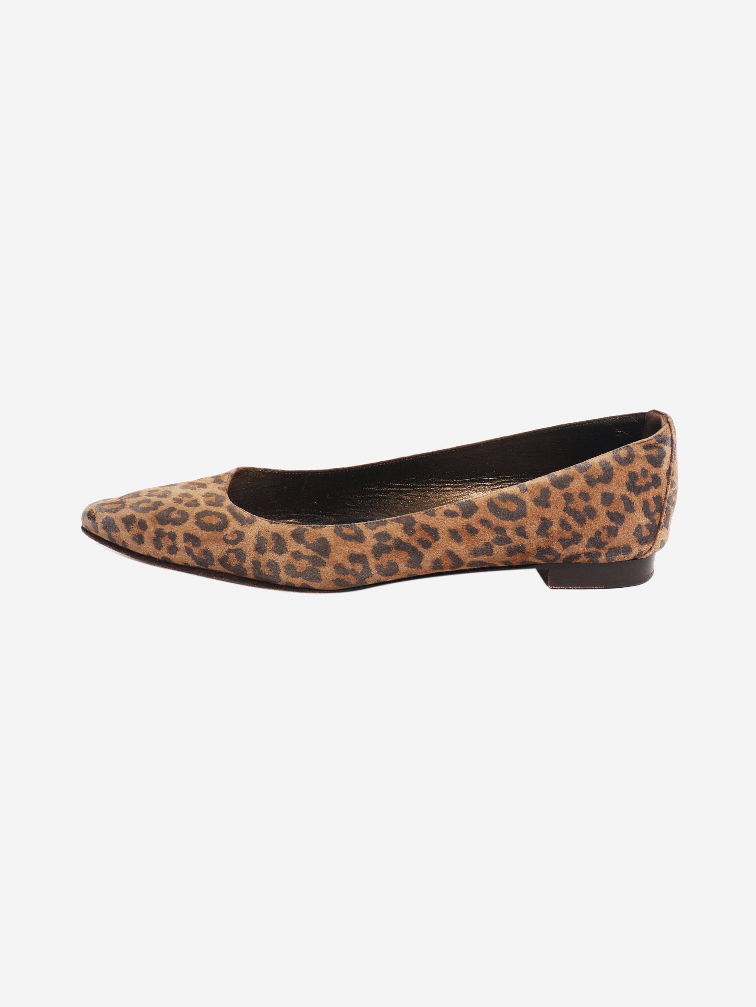 Manolo Blahnik Brown leopard print flats - EU 40 Size US 9 / IT 39 - 1 Thumbnail