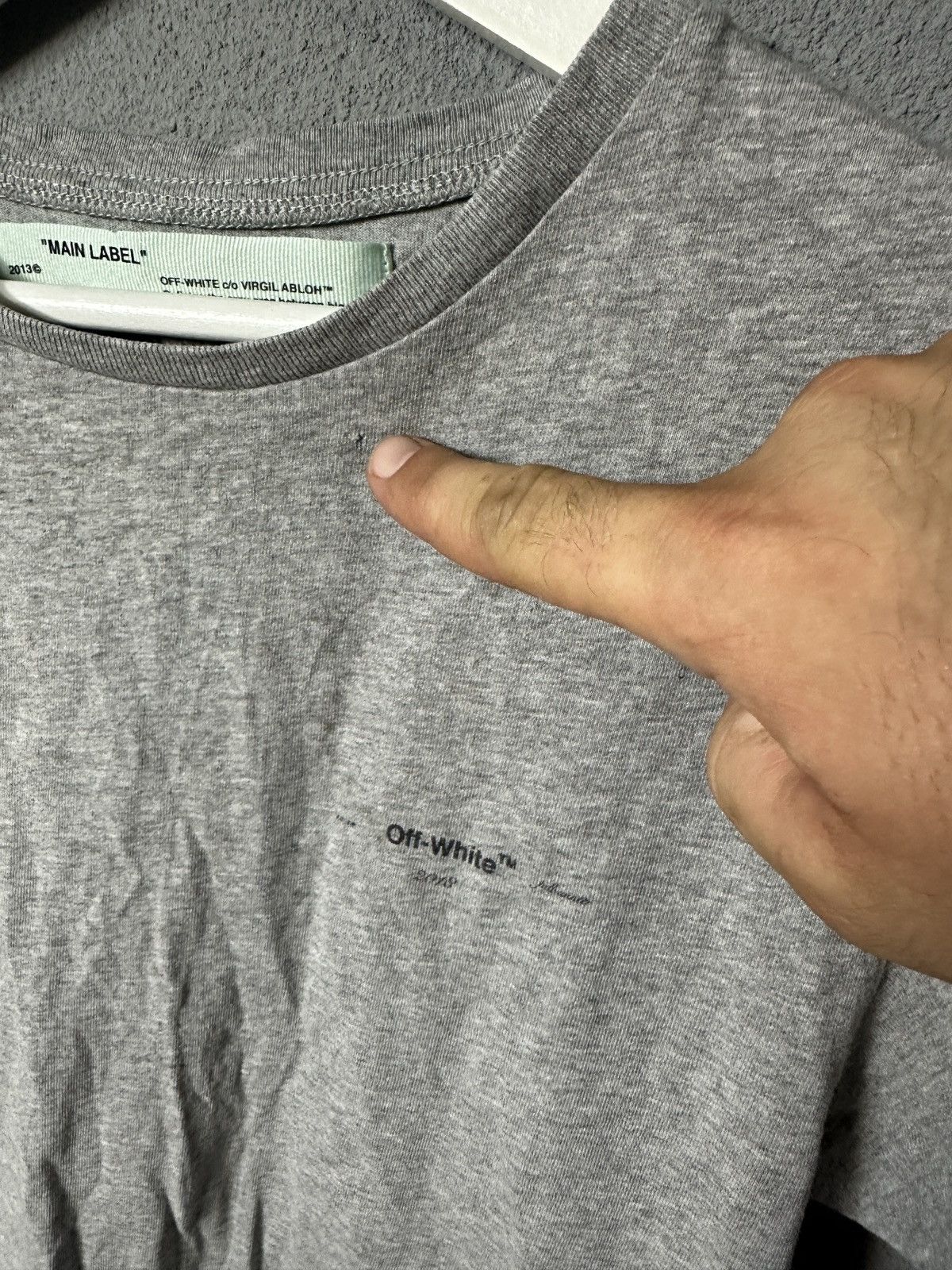 Off-White Off White Grey T-Shirt Size US XS / EU 42 / 0 - 8 Thumbnail