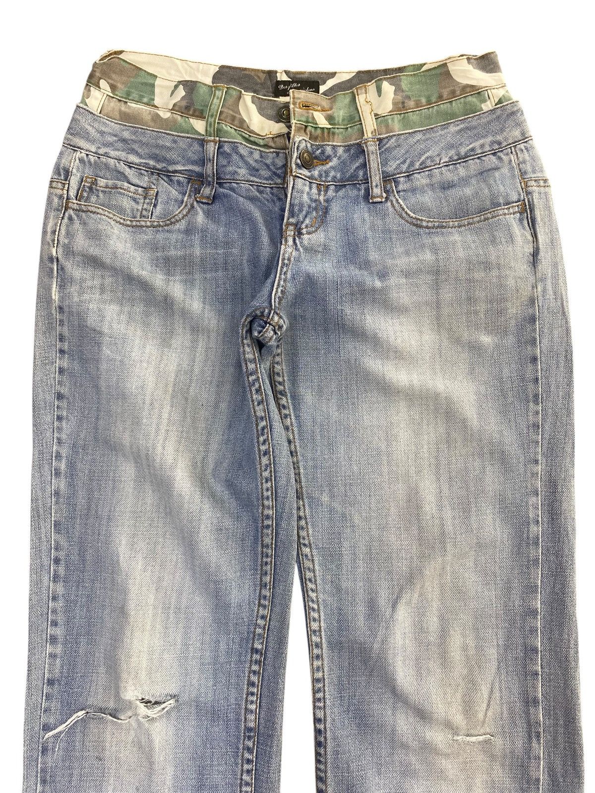 Japanese Brand Japanese Brand Acid Wash Ripped Style Double Waist Jeans Size US 30 / EU 46 - 2 Thumbnail
