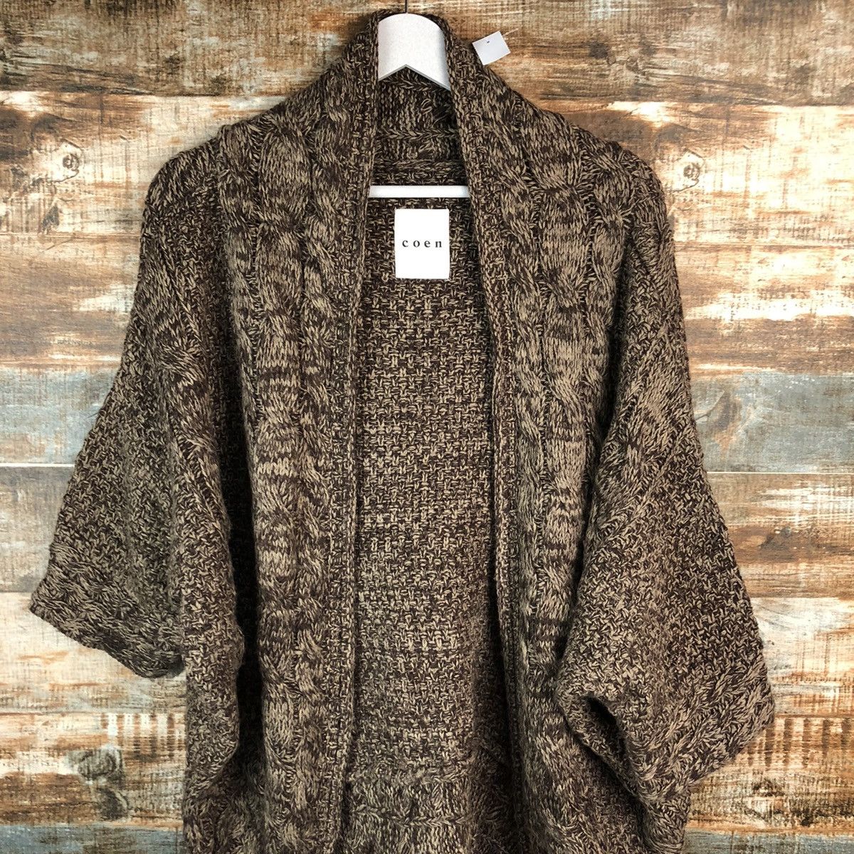 Homespun Knitwear × Japanese Brand Coen Brown cardigan japan Knitwear #A1530 Size XL / US 12-14 / IT 48-50 - 5 Thumbnail