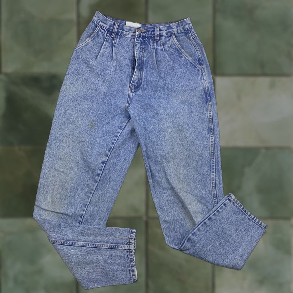 Bill Blass VINTAGE Bill Blass Jeans Womens 12 Blue Mom Jeans High Waisted 90s USA Pink? Wait. Size 34" / US 12 / IT 48 - 1 Thumbnail