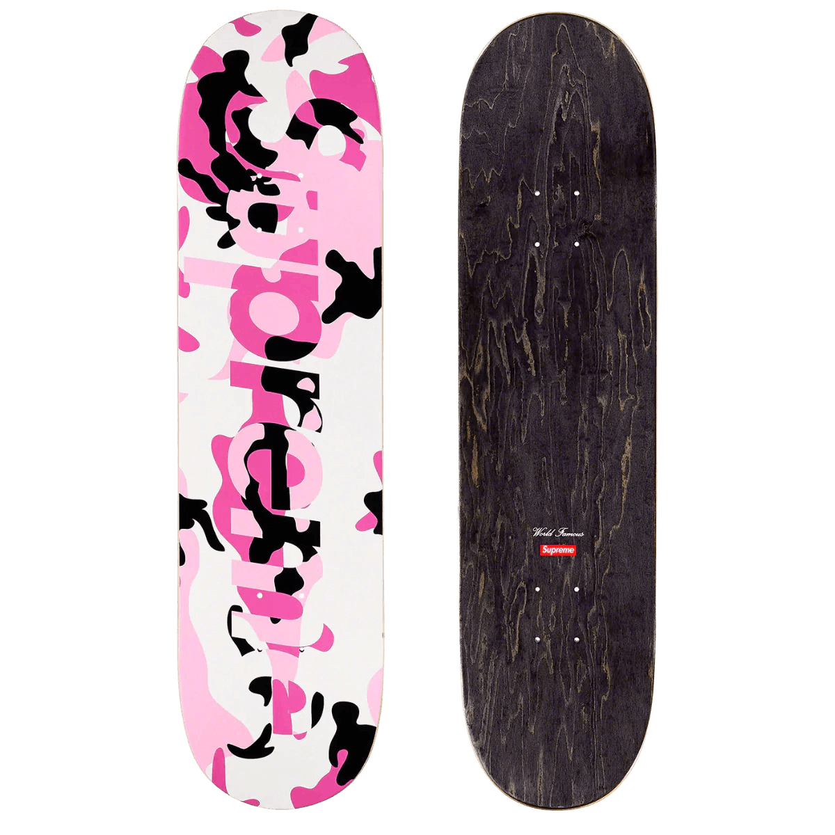 Supreme Supreme Camo Logo Skateboard Deck pink camo Size ONE SIZE - 1 Thumbnail