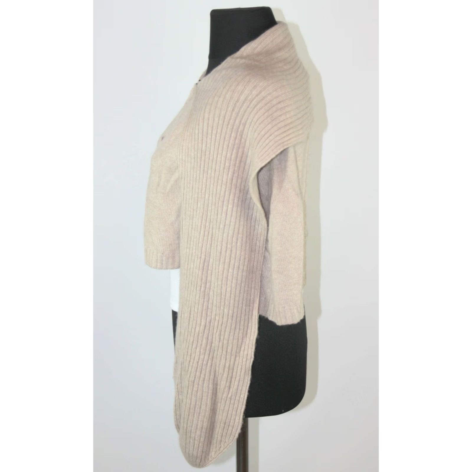 Vintage Fraas Cardigan One Size Womens 100% cashmere Beige Size ONE SIZE - 5 Thumbnail