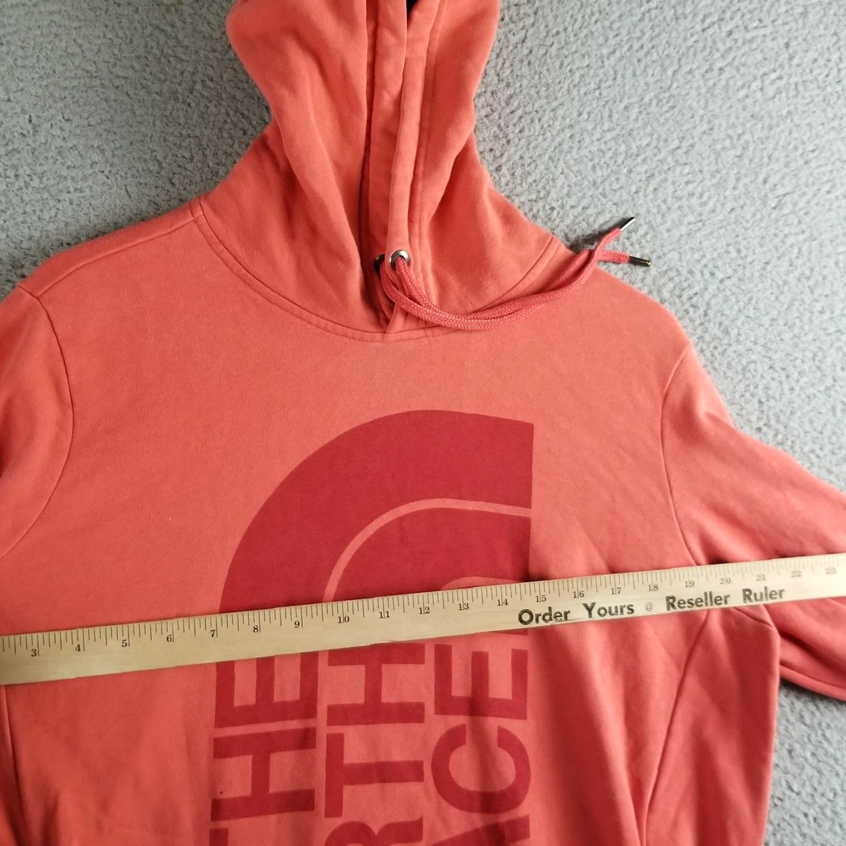 The North Face The North Face Hoodie Women Large Half Dome Peach Big Graphic Logo Sweatshirt Size L / US 10 / IT 46 - 4 Thumbnail